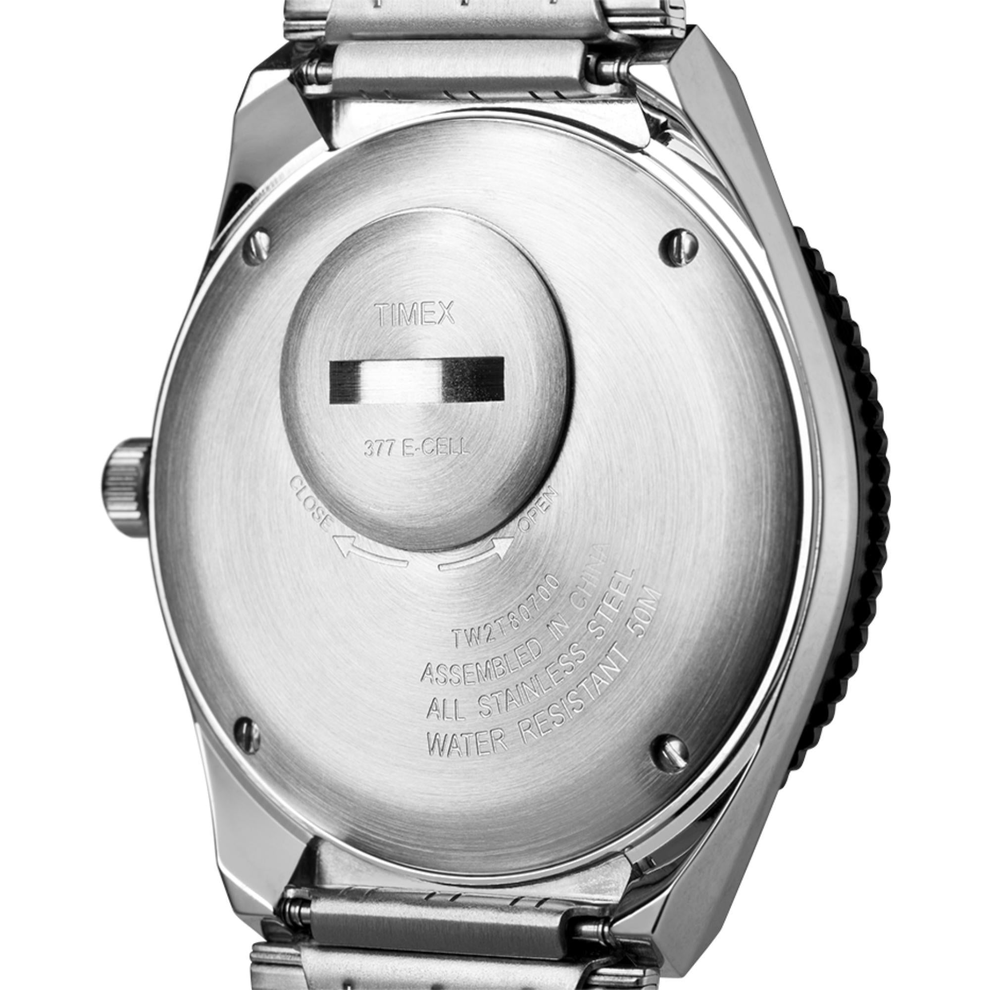 Timex Q Diver Blue Dial Stainless Steel Strap Men’s Watch TW2T80700