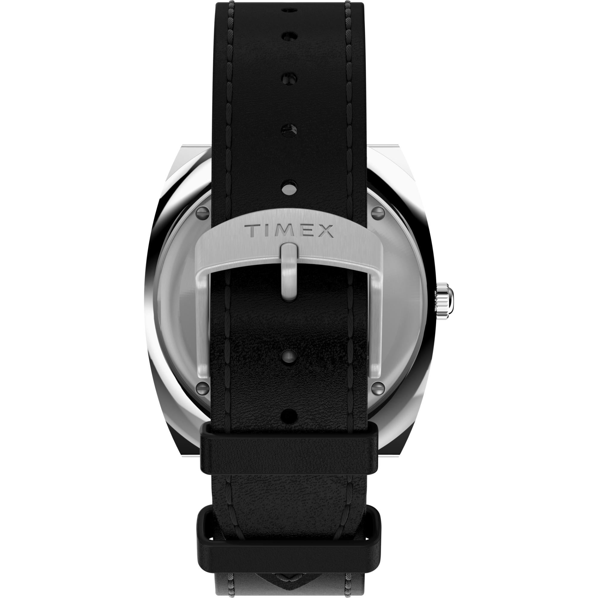 Timex World Time Ring Black Dial Leather Strap Men’s Watch TW2V69500