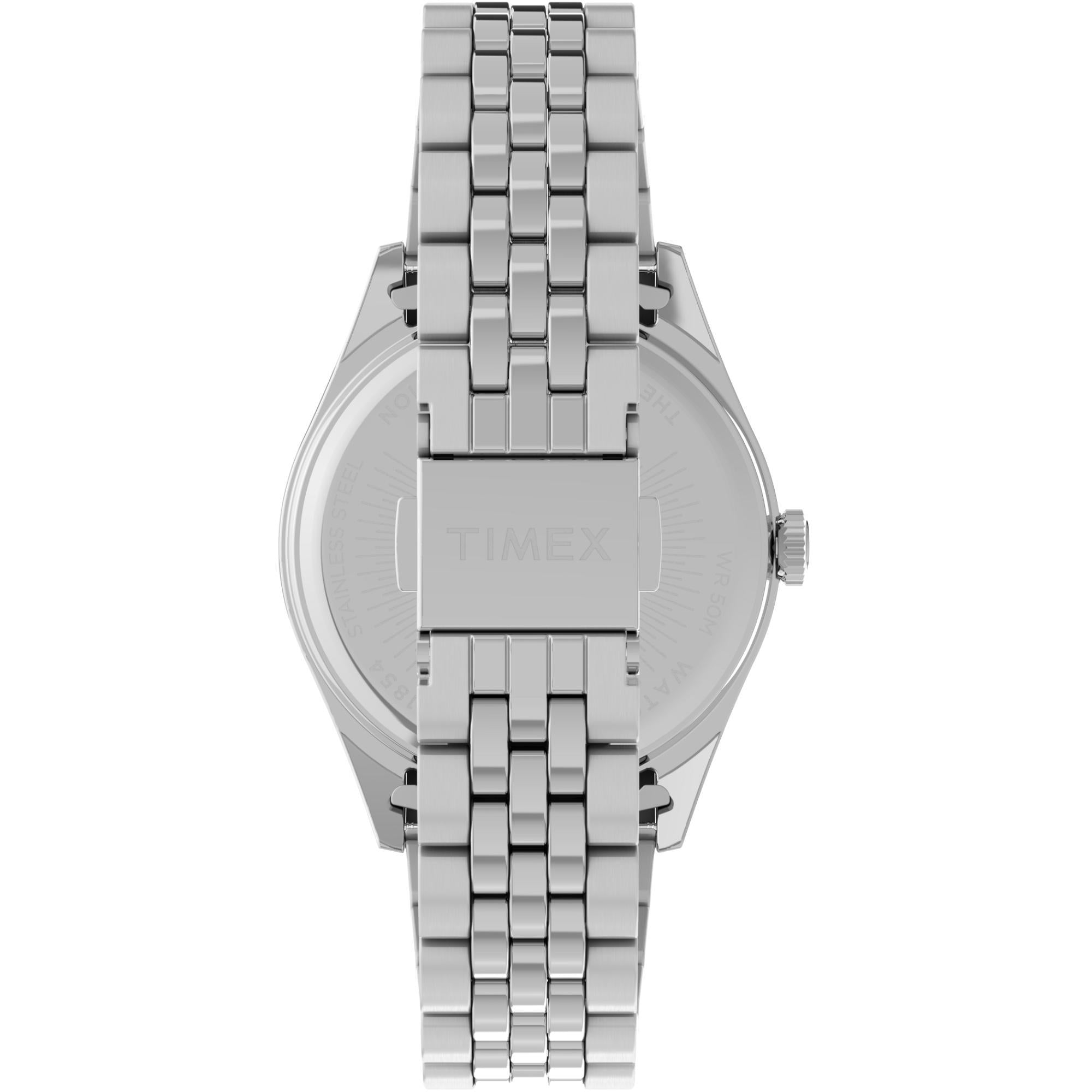 Timex Women's Legacy Silver-Tone Case and Bracelet Blue Dial Watch TW2V68400