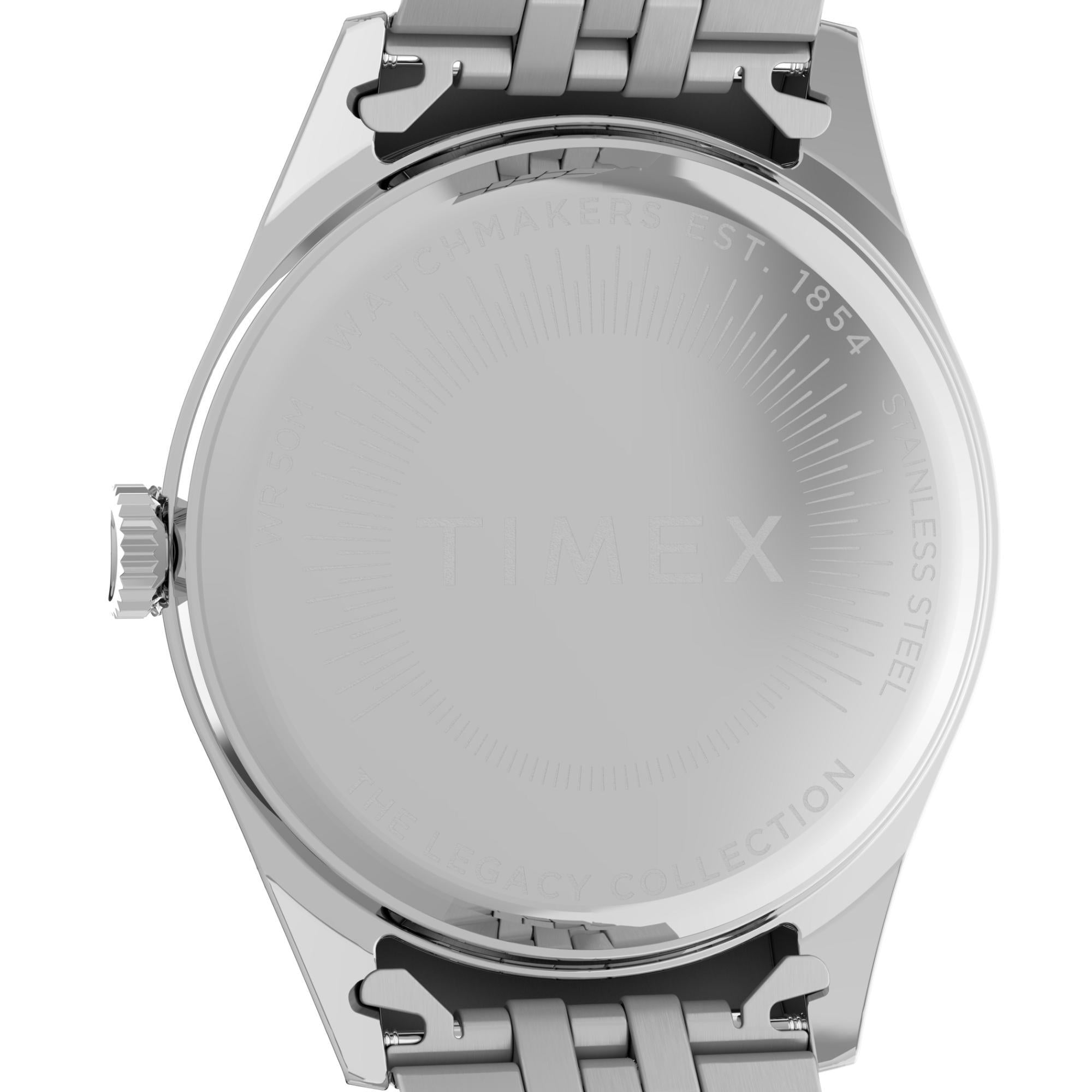 Timex Women's Legacy Silver-Tone Case and Bracelet Blue Dial Watch TW2V68400