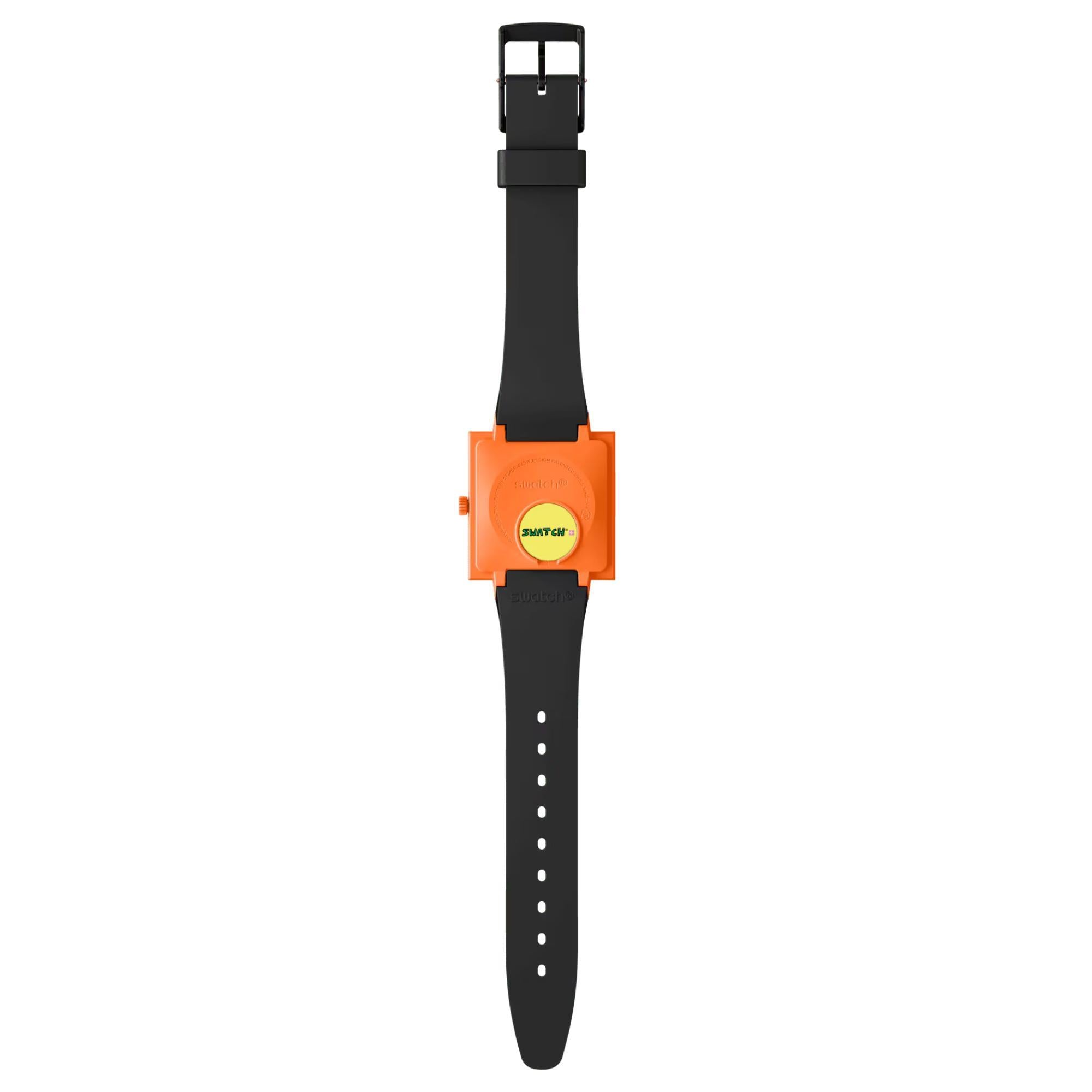 Swatch Break Free Break Time Green Dial Silicone Strap Women’s Watch SO34Z101