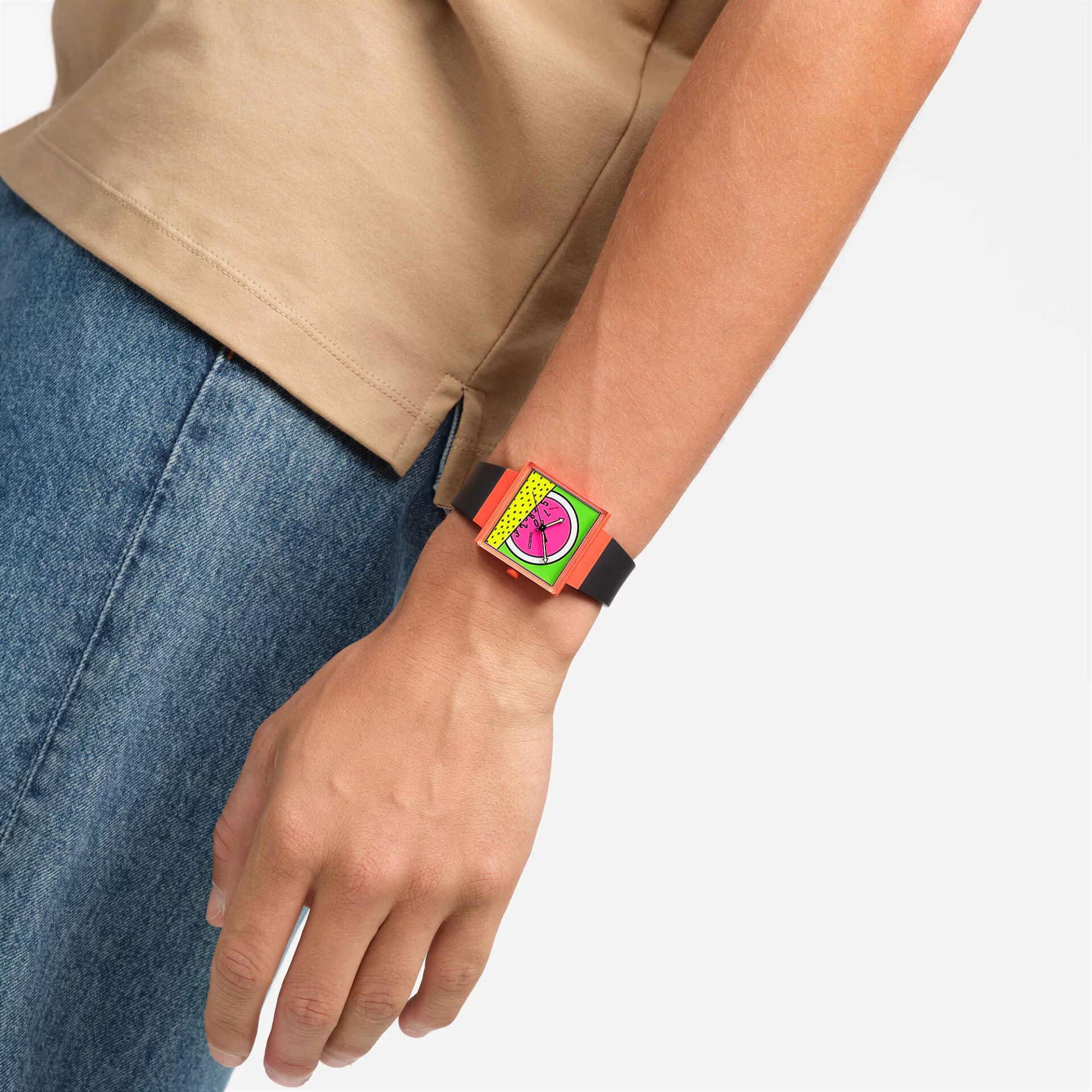 Swatch Break Free Break Time Multi-colour Dial Bio-sourced Strap Women’s Watch SO34Z101