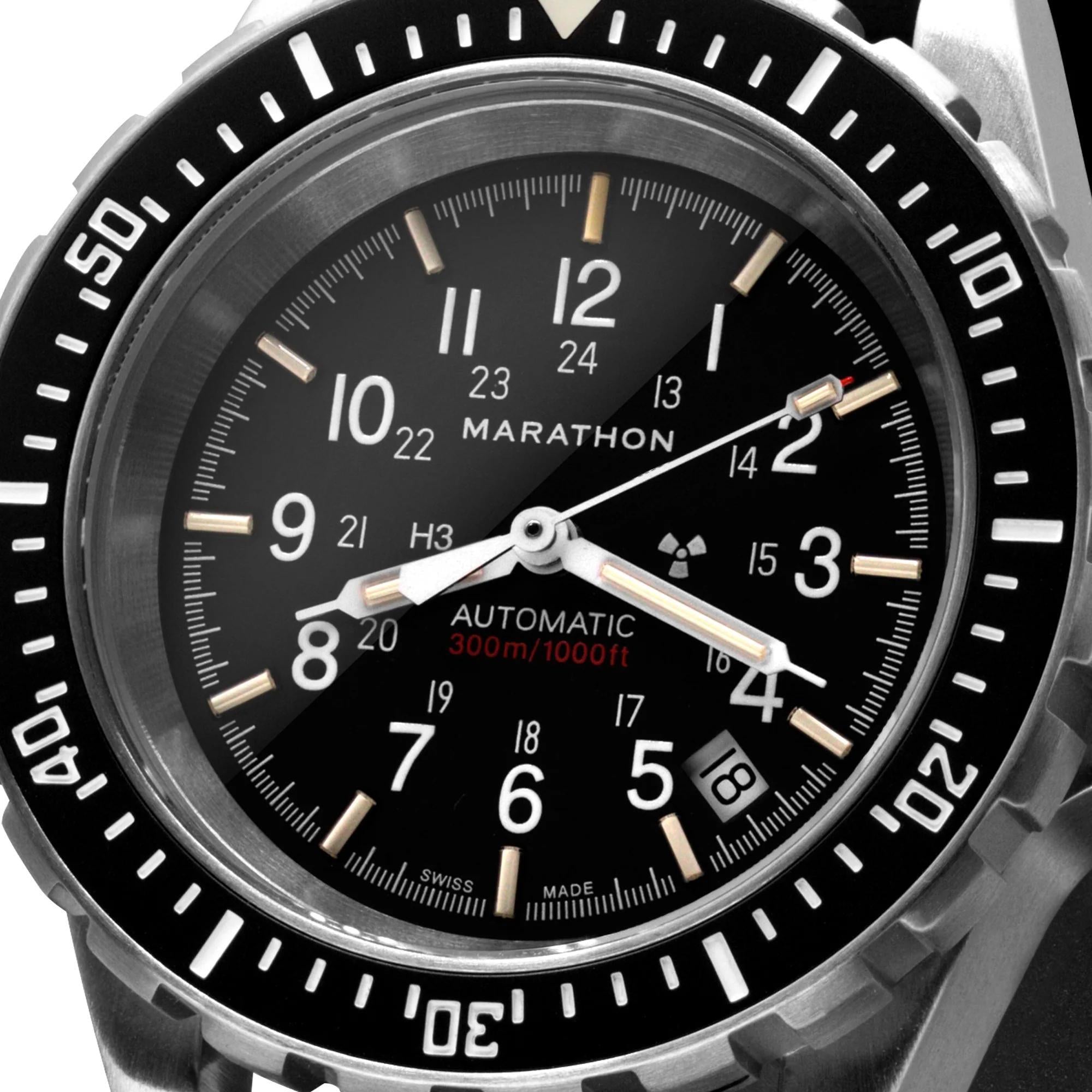 Marathon Large Diver's Automatic Stainless Steel Black Dial Men’s Watch (GSAR) WW194006SS-0130