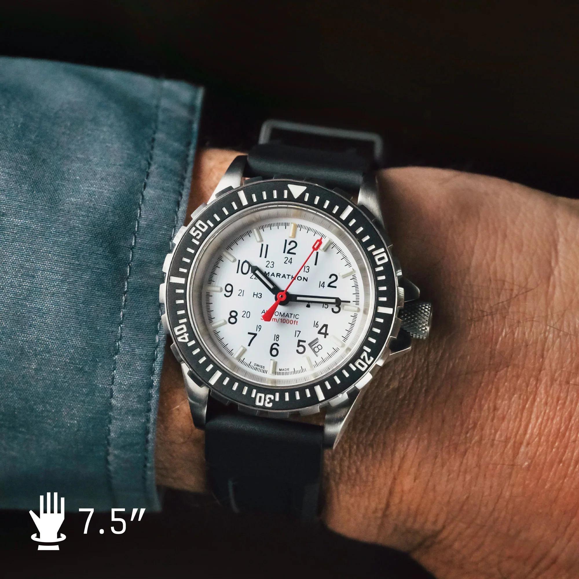 Marathon Arctic Edition Large Diver's Automatic White Dial Men’s Watch (GSAR) WW194006SS-0530