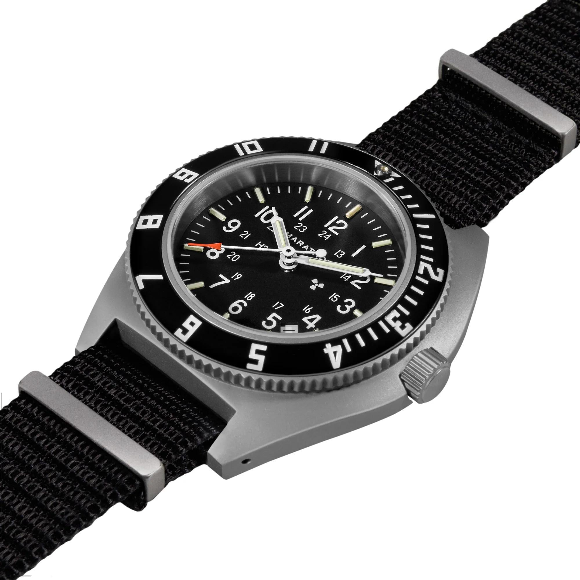 Marathon Steel Navigator (SSNAV-D) Black Dial Men's Watch  WW194013SS-0103