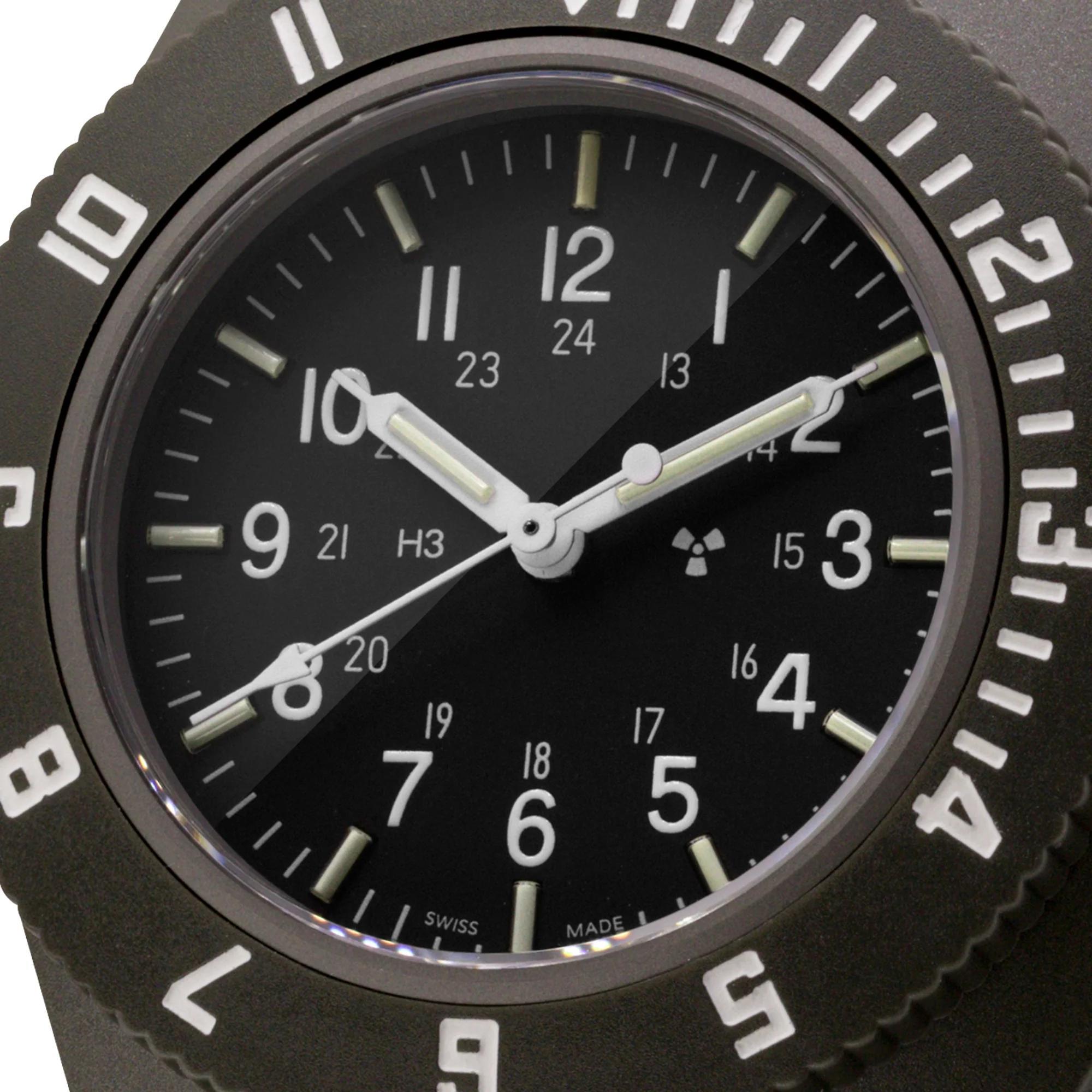 Marathon Pilot's Navigator Sage Green Quartz Black Dial Men’s Watch WW194001SG-0011
