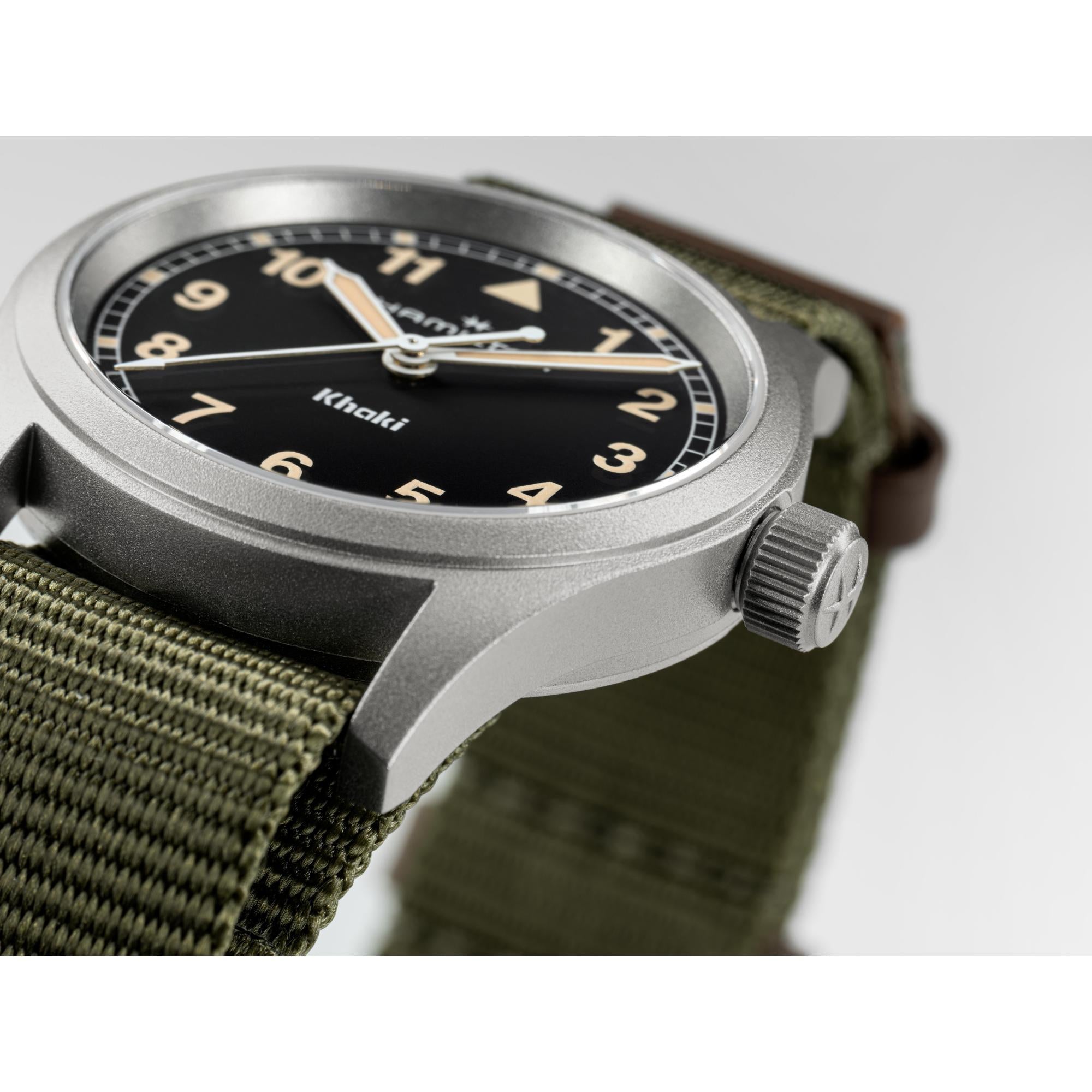 Hamilton Khaki Field Quartz Black Dial NATO Strap  Unisex Watch H69301930