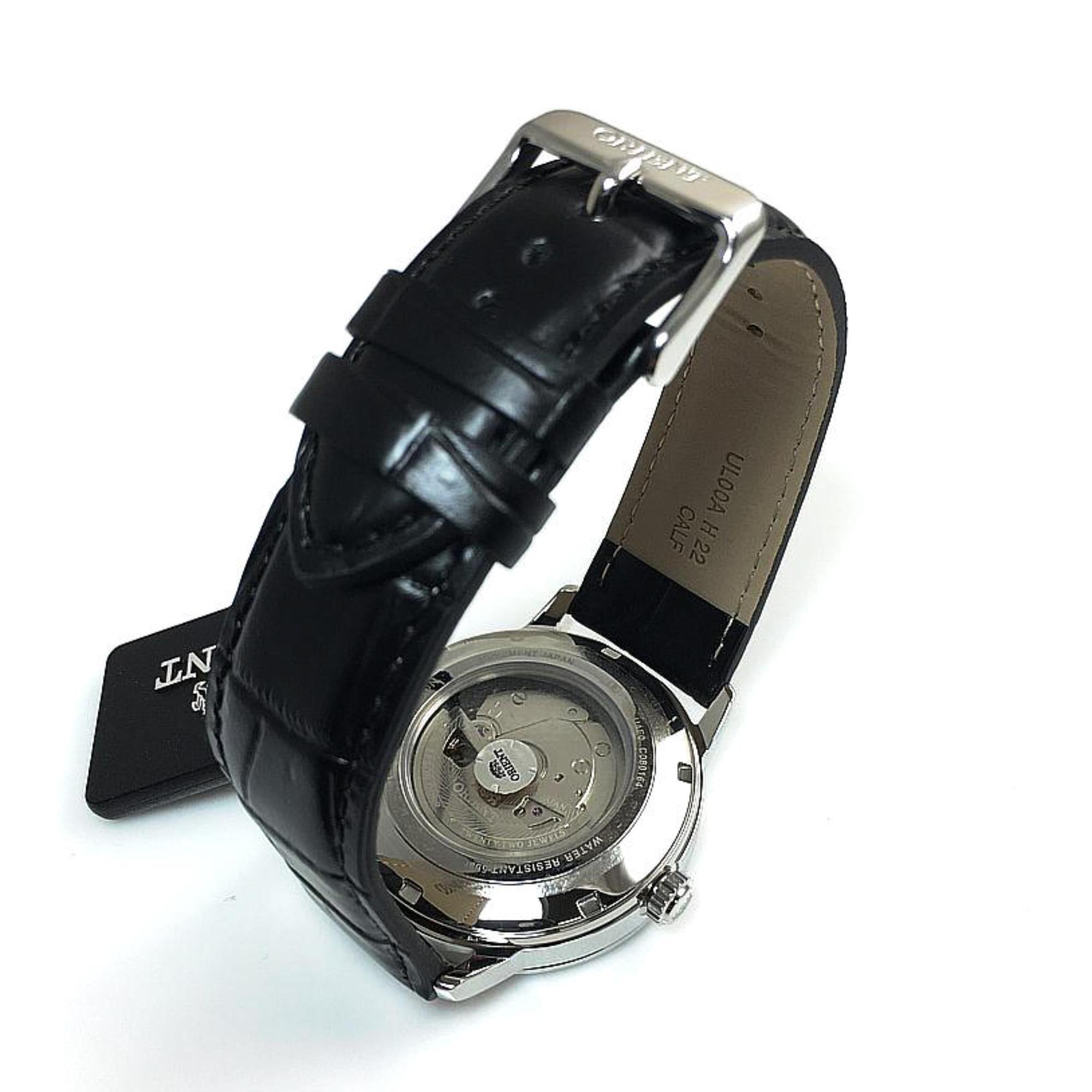 Orient Contemporary 42mm Black Dial Leather Mens Automatic Watch RA-AC0F05B10B