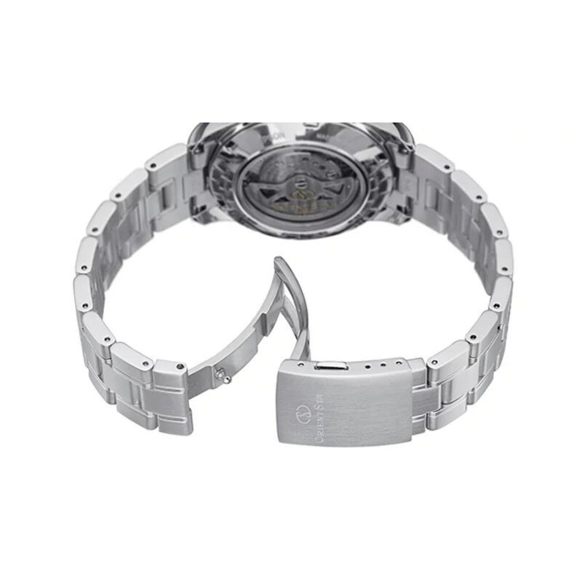 Orient Star Open Heart Automatic White Dial Men’s Watch RE-AT0003S00B