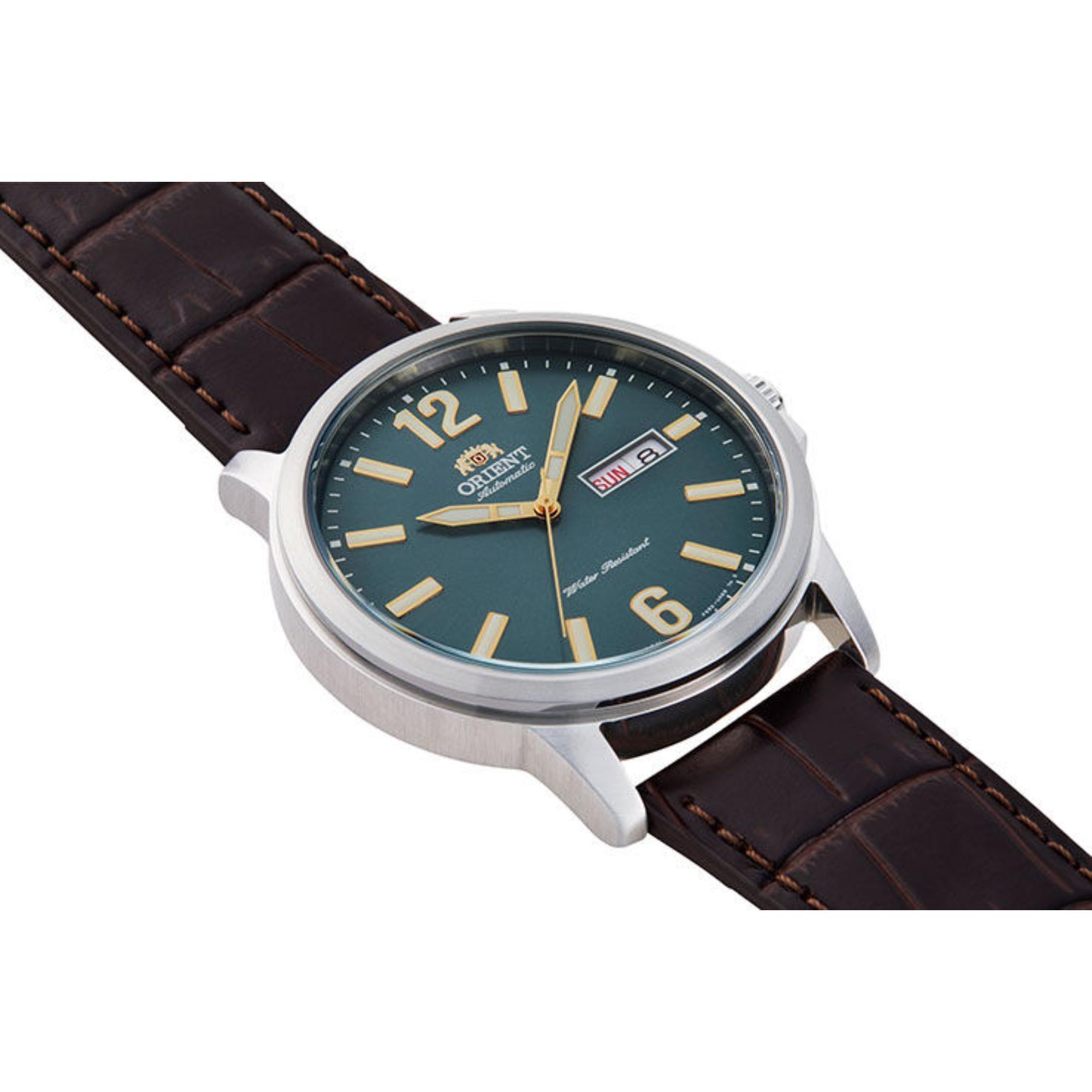 Orient Contemporary Automatic Green Dial Leather Strap Men’s Watch RA-AA0C06E39B