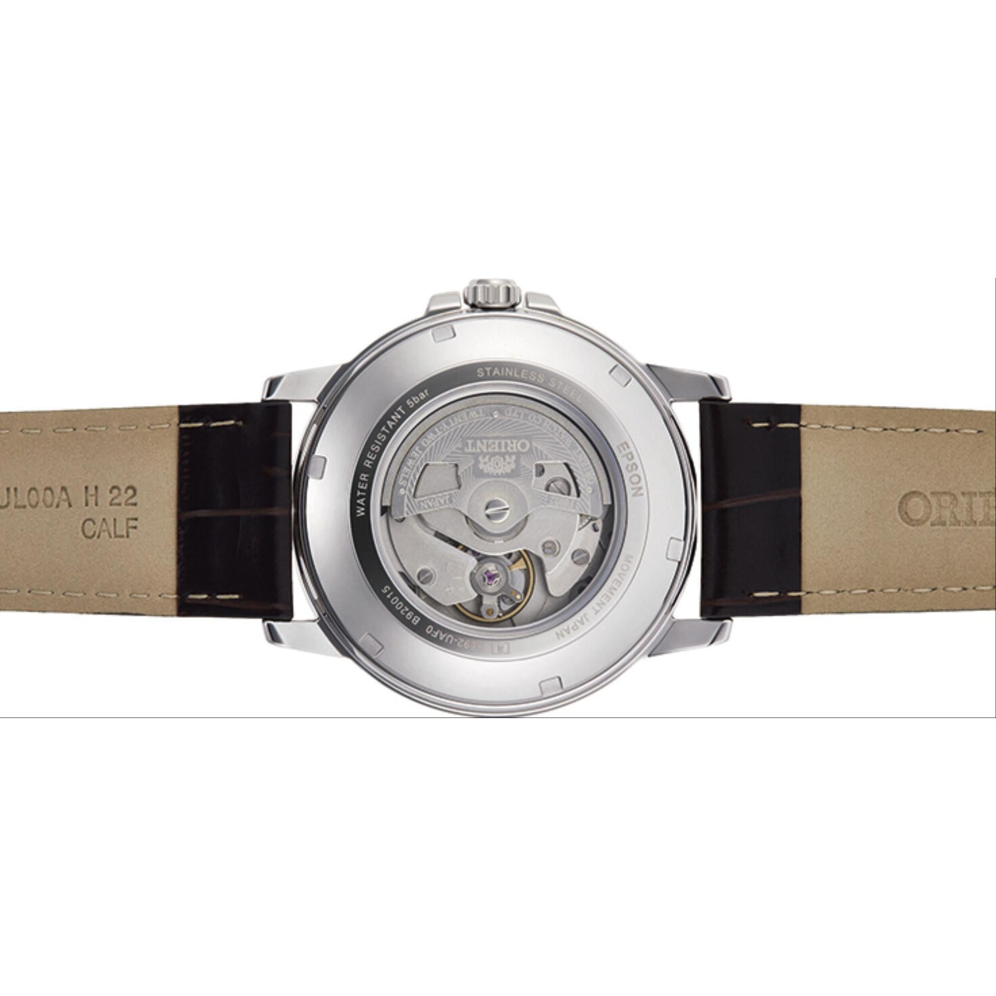 Orient Contemporary Automatic Green Dial Leather Strap Men’s Watch RA-AA0C06E39B