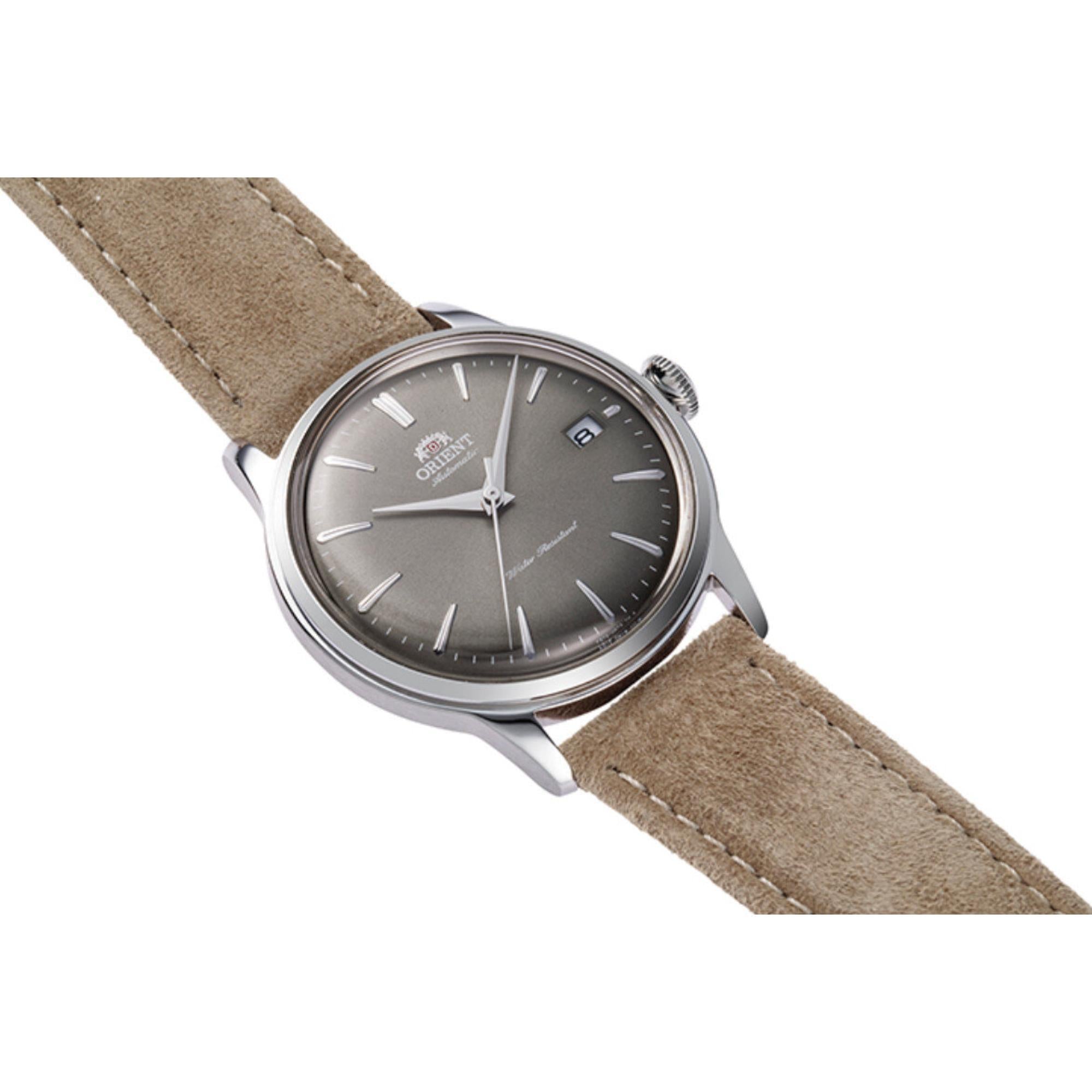 Orient Bambino Classic Vintage Style Automatic Grey Dial Men's Dress Watch RA-AC0M13N30B