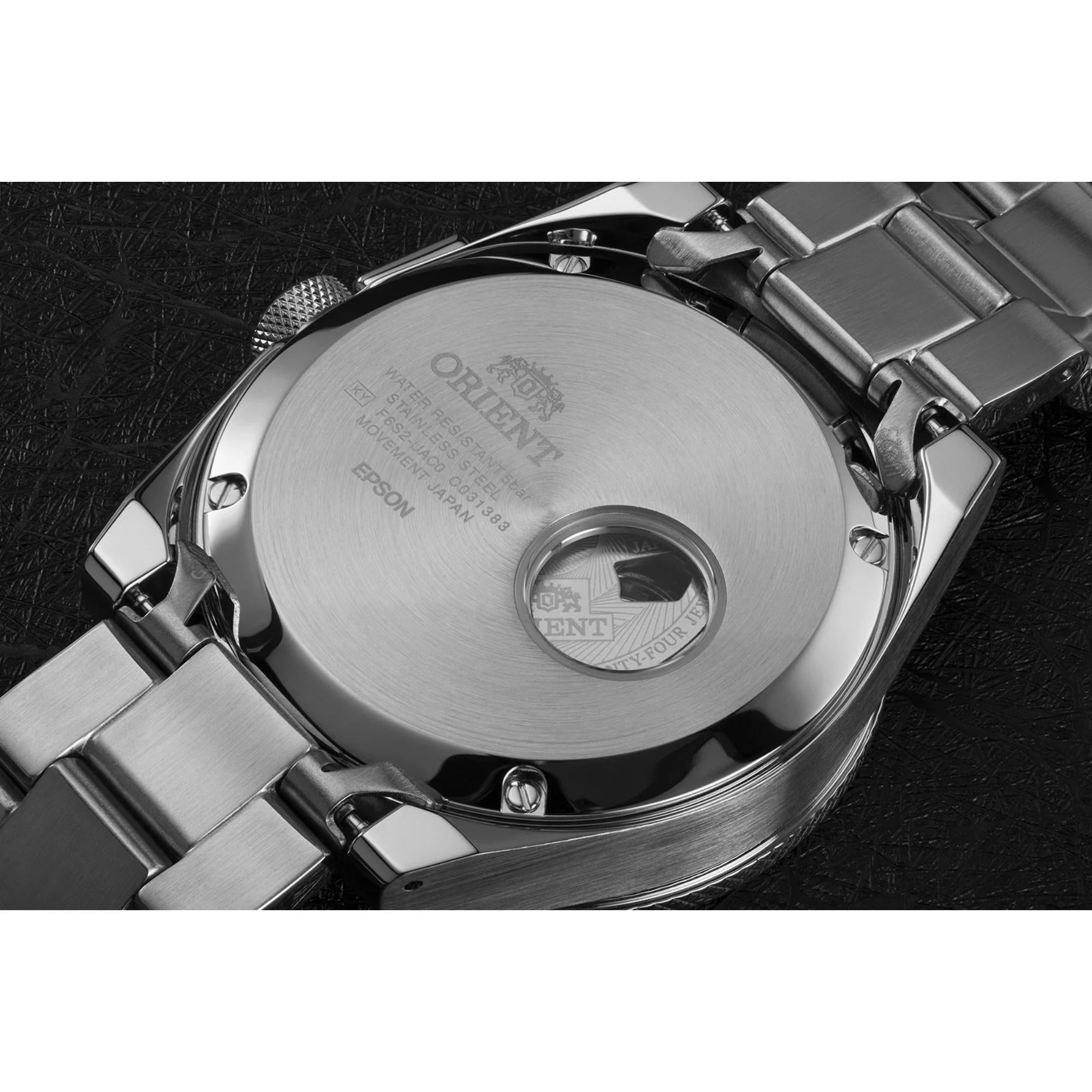 Orient Retro 41mm Future Camera Revival Black Dial Steel Mens Automatic Watch RA-AR0201B10B