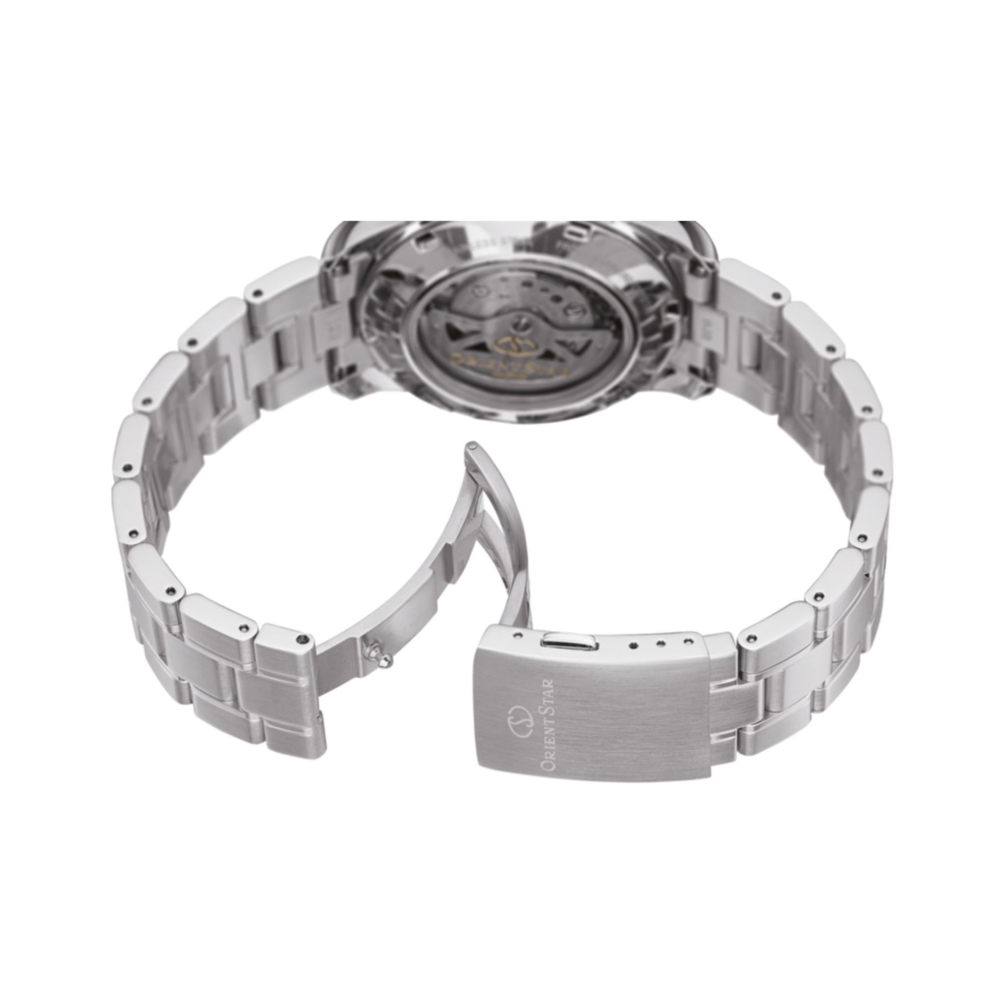 Orient Star Semi-Skeleton Automatic Men’s Watch with Green Dial RE-AT0002E00B