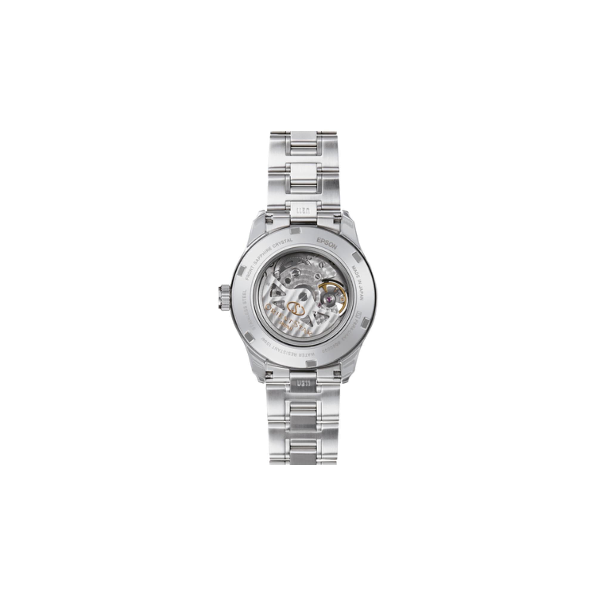 Orient Star Semi-Skeleton Automatic Men’s Watch with Green Dial RE-AT0002E00B