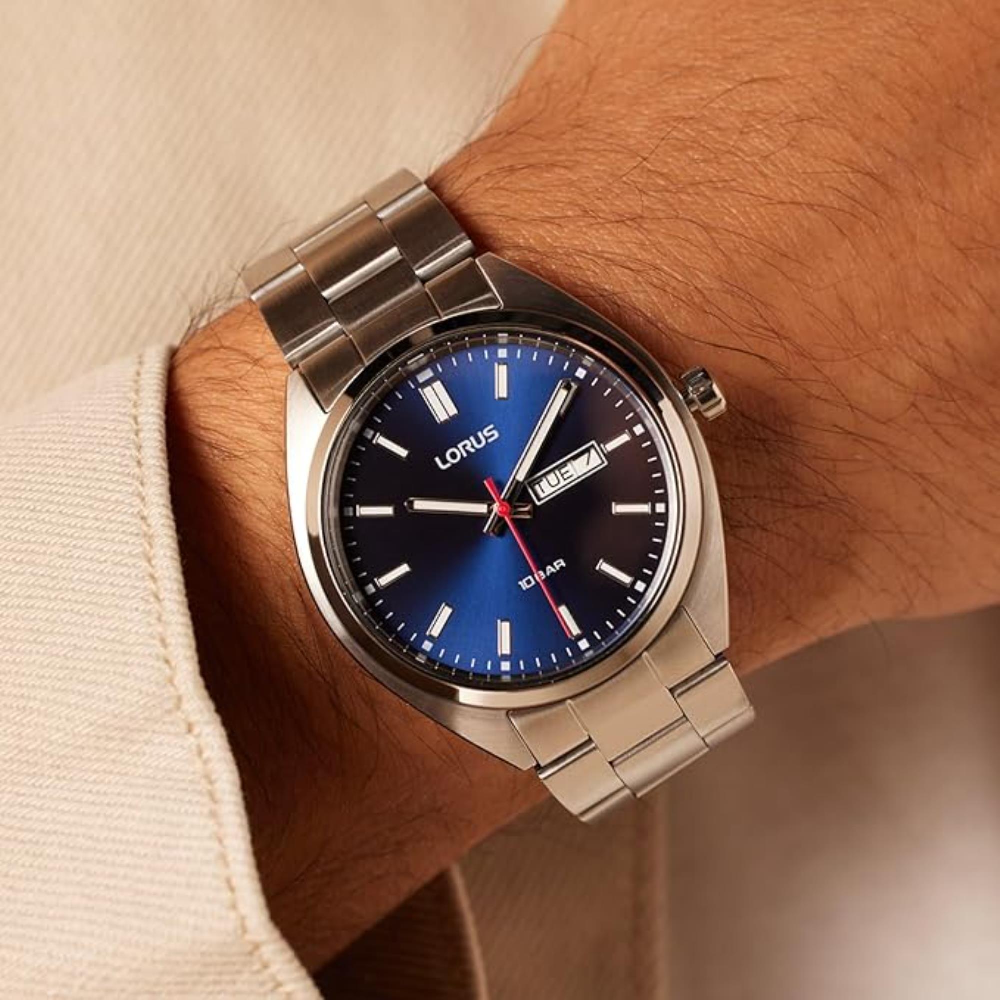 Lorus Sports Analog Quartz Dark Blue Dial Gradation Men's Watch RH365AX9