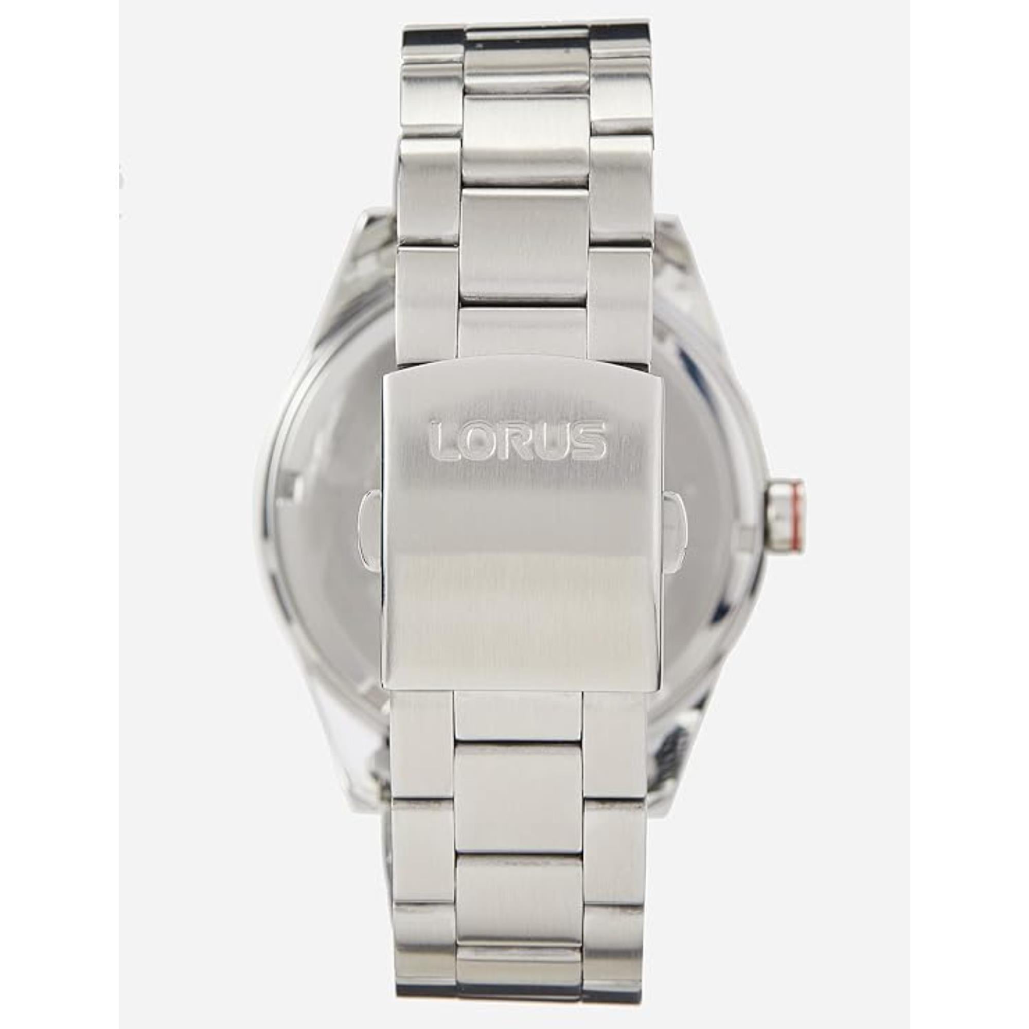 Lorus Sports Quartz Blue Sunray Dial Stainless Steel Men's Watch RH961NX9