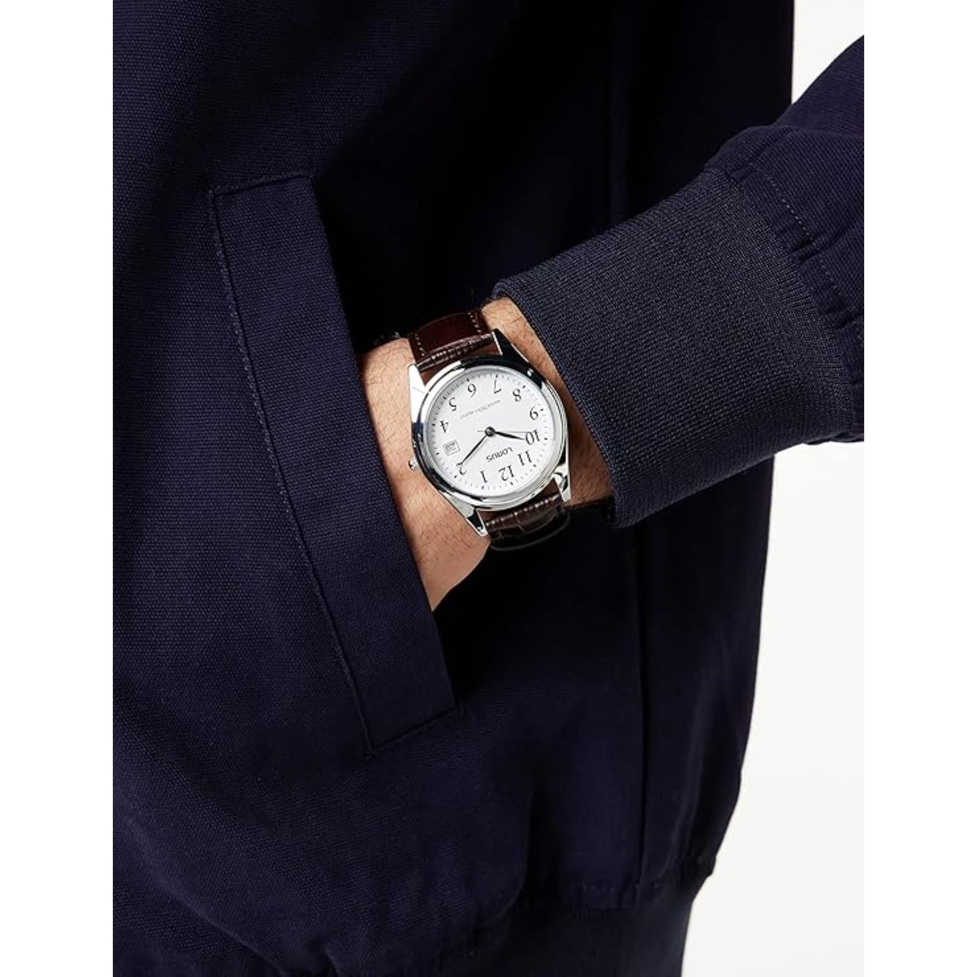 Lorus Classic Analog Quartz Watch White Dial Men's Watch RS965BX9