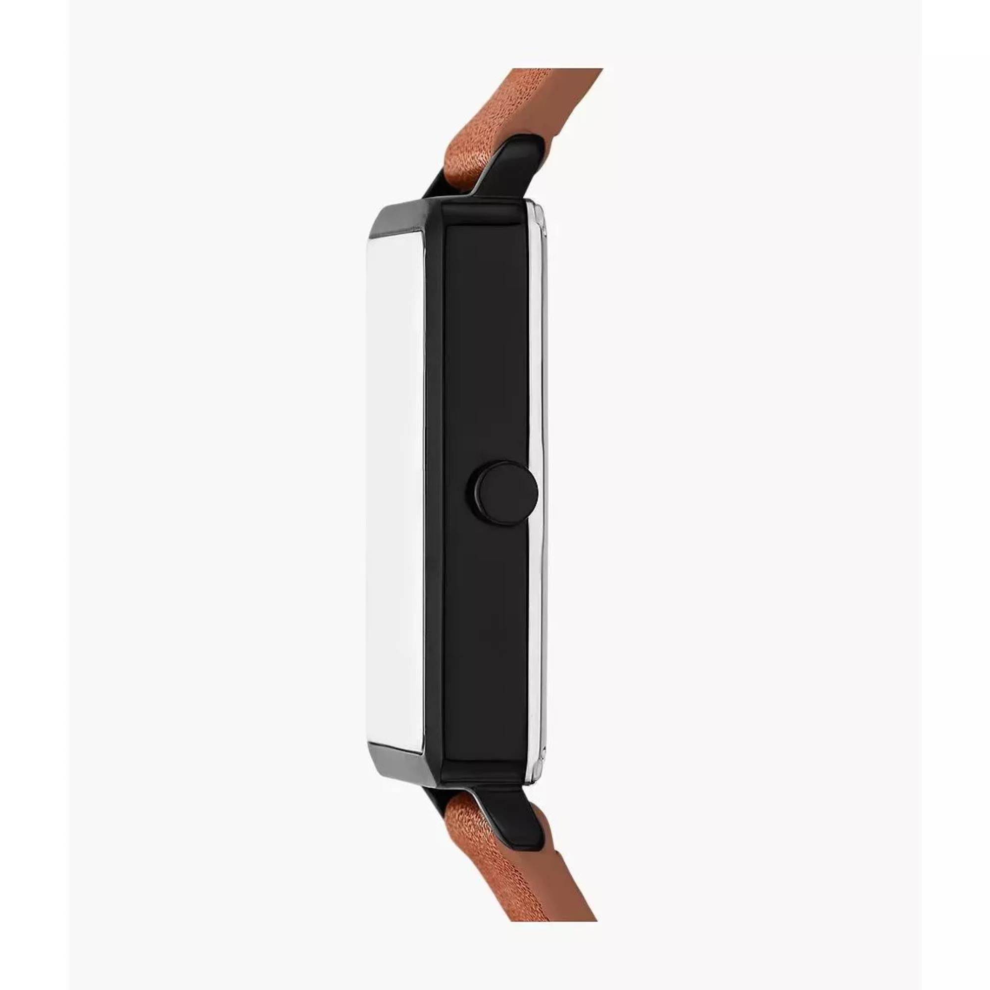 Skagen Hagen Brown Leather Strap White Dial Men’s Watch SKW6929