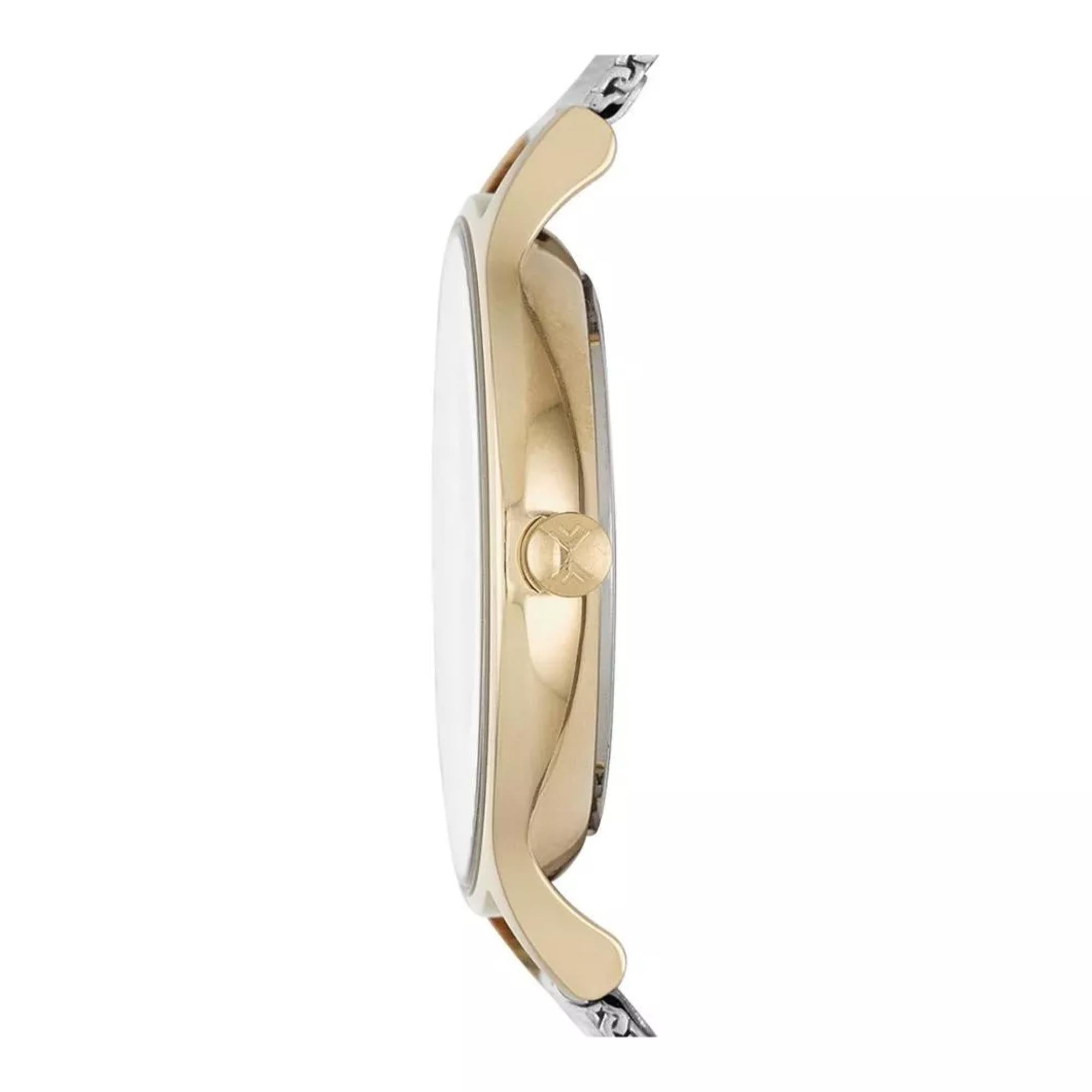 Skagen Anita Lille Two-Tone Steel Mesh White Silver Women’s Watch SKW2340