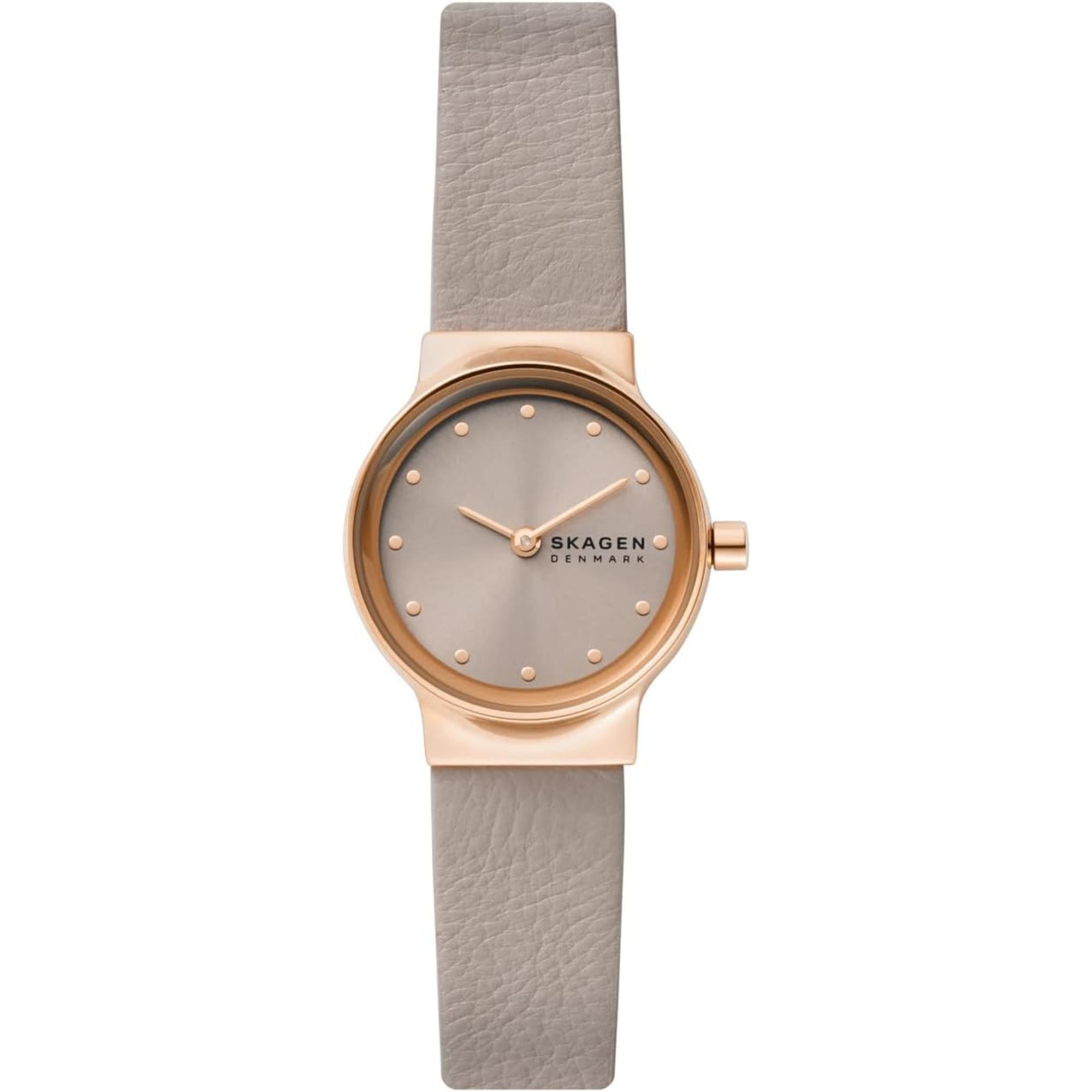 Skagen Freja Lille Greystone LiteHide™ Leather Greystone Dial Women’s Watch SKW3005
