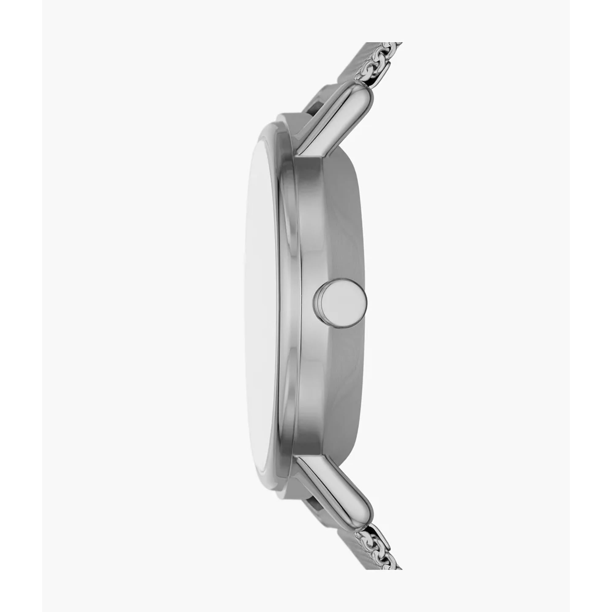 Skagen Kuppel Lille Sub-Second Stainless Steel Mesh White Dial Women’s Watch SKW3100