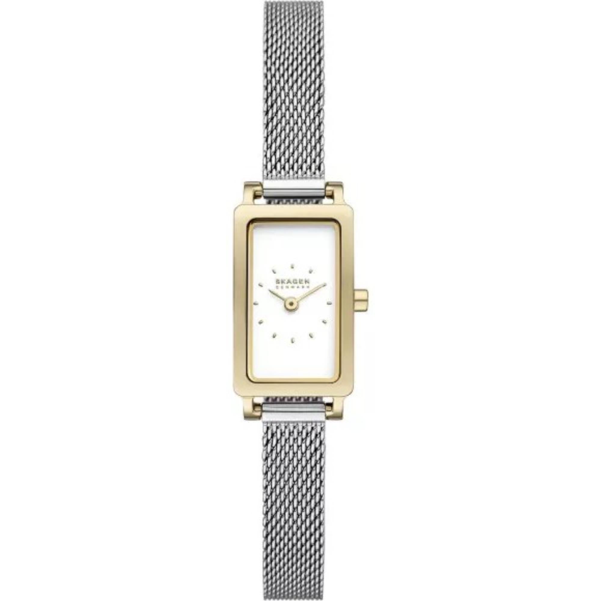 Skagen Hagen Micro White Dial Silver Stainless Steel Women's Watch SKW3147