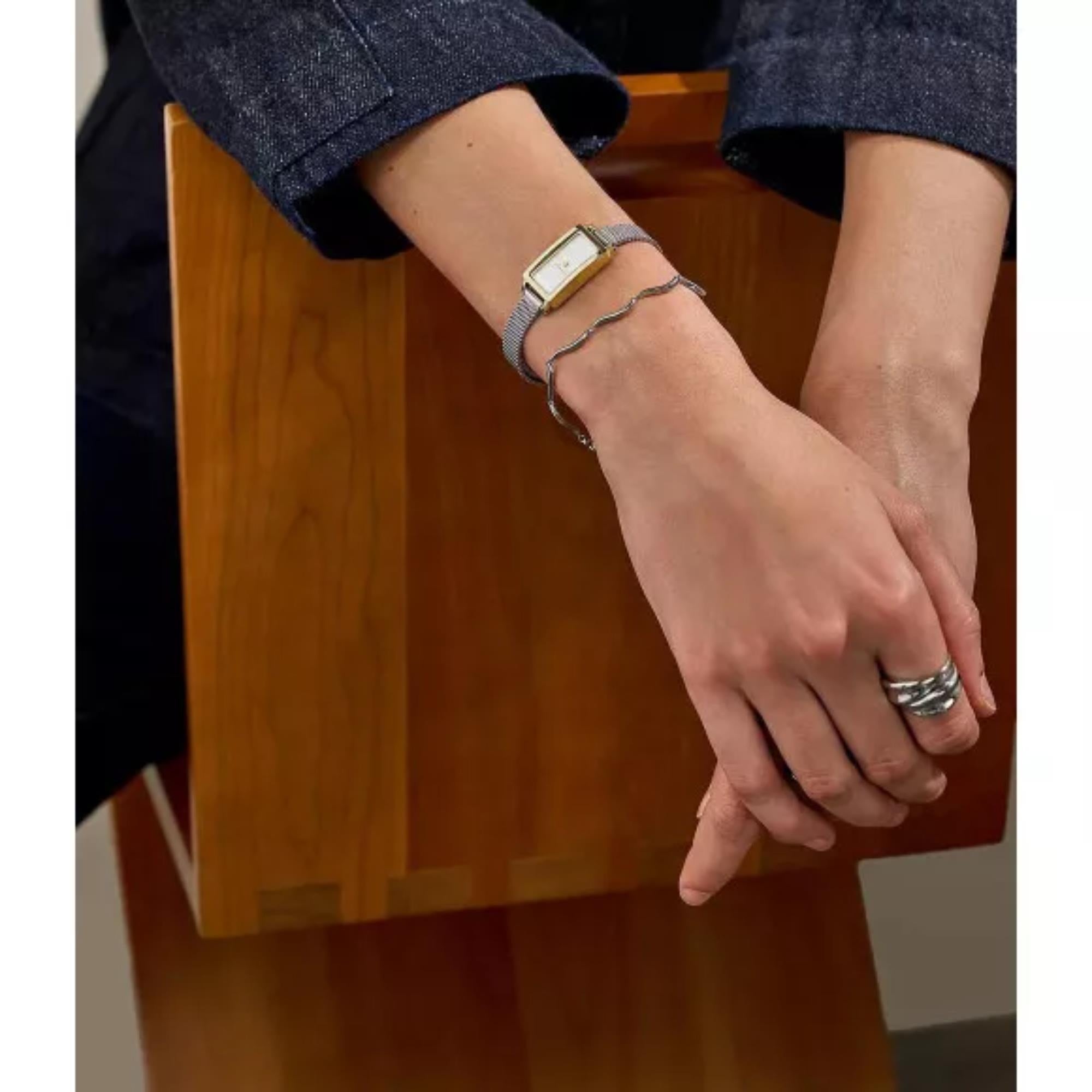 Skagen Hagen Micro White Dial Silver Stainless Steel Women's Watch SKW3147