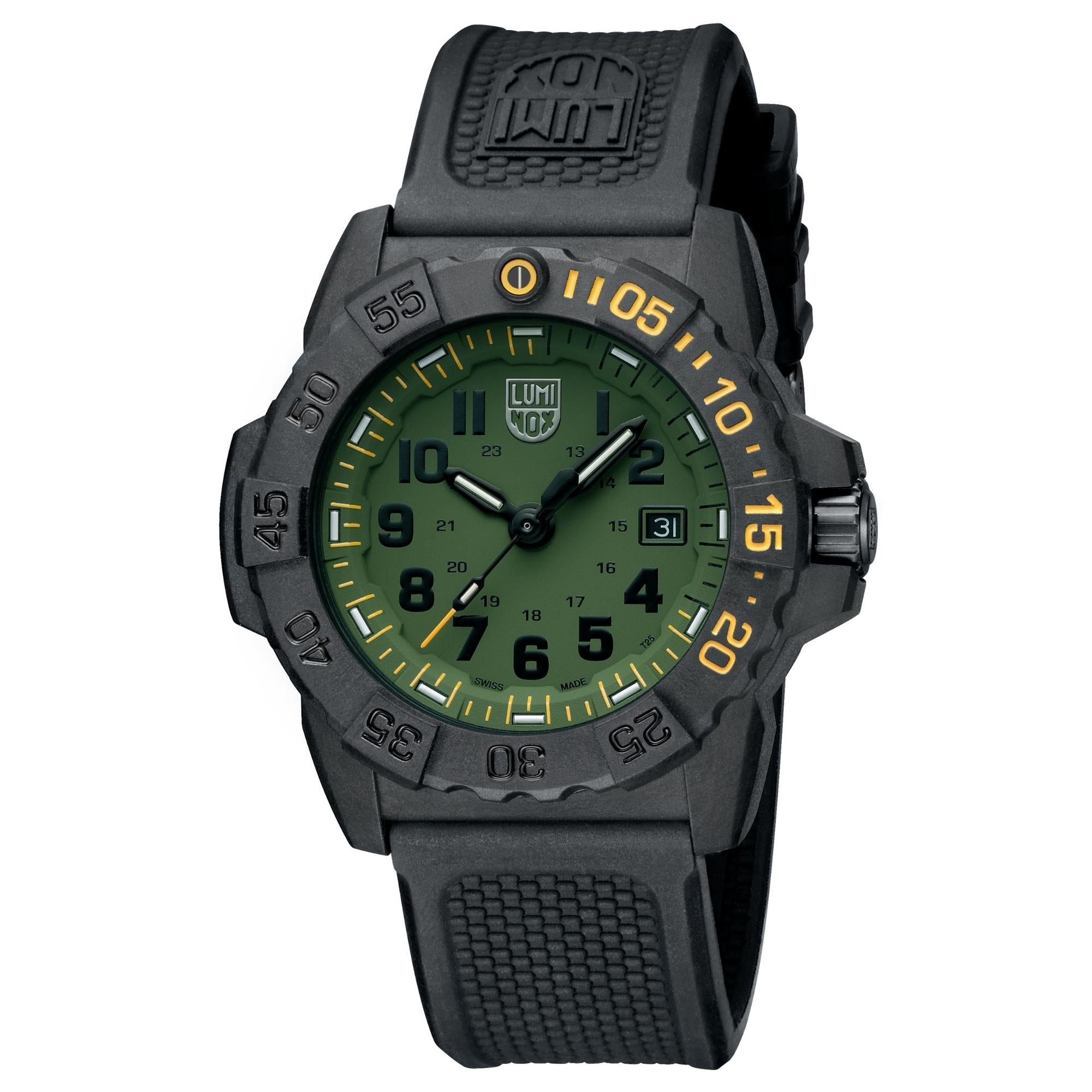 Luminox Navy SEAL Foundation Series Green Dial Rubber Strap Men's Watch XS.3517.NSF.SET