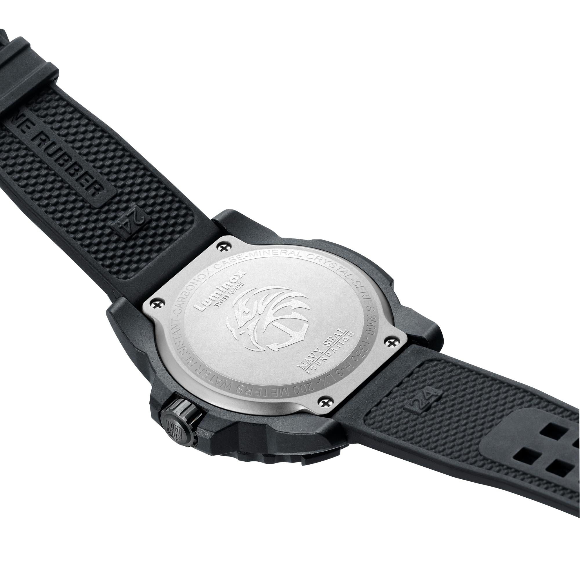 Luminox Navy SEAL Foundation Series Green Dial Rubber Strap Men's Watch XS.3517.NSF.SET
