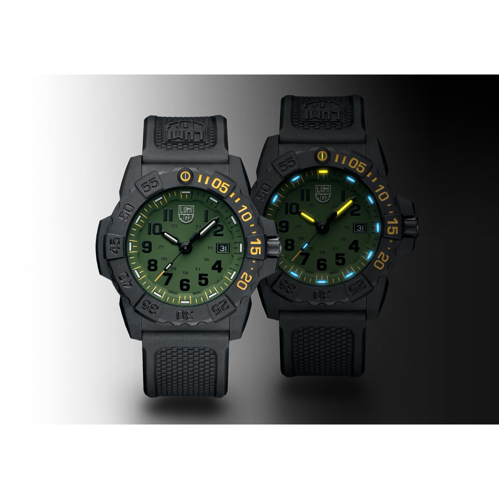 Luminox Navy SEAL Foundation Series Green Dial Rubber Strap Men's Watch XS.3517.NSF.SET