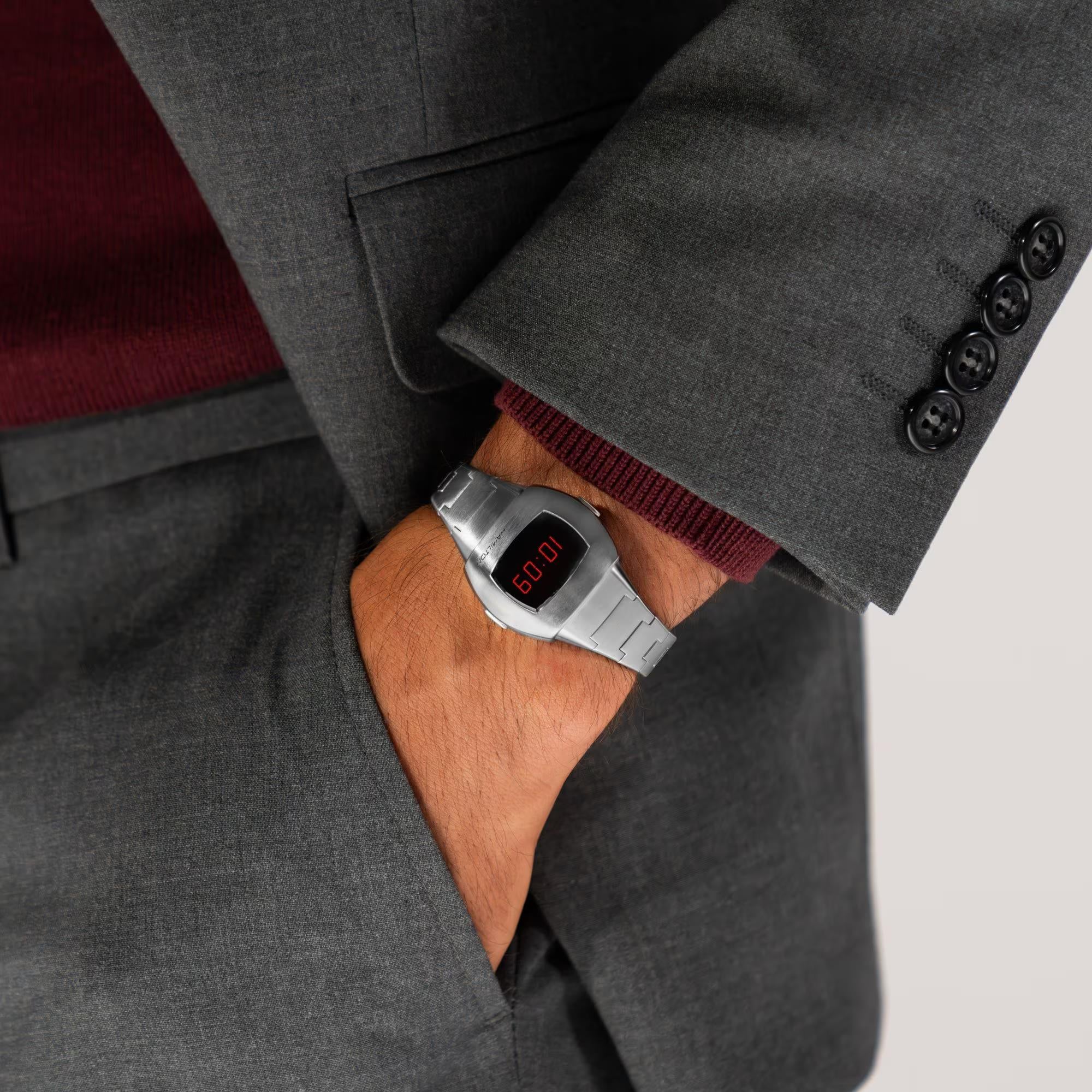 Hamilton American Classic PSR Digital Stainless Steel Men’s Watch H52304130