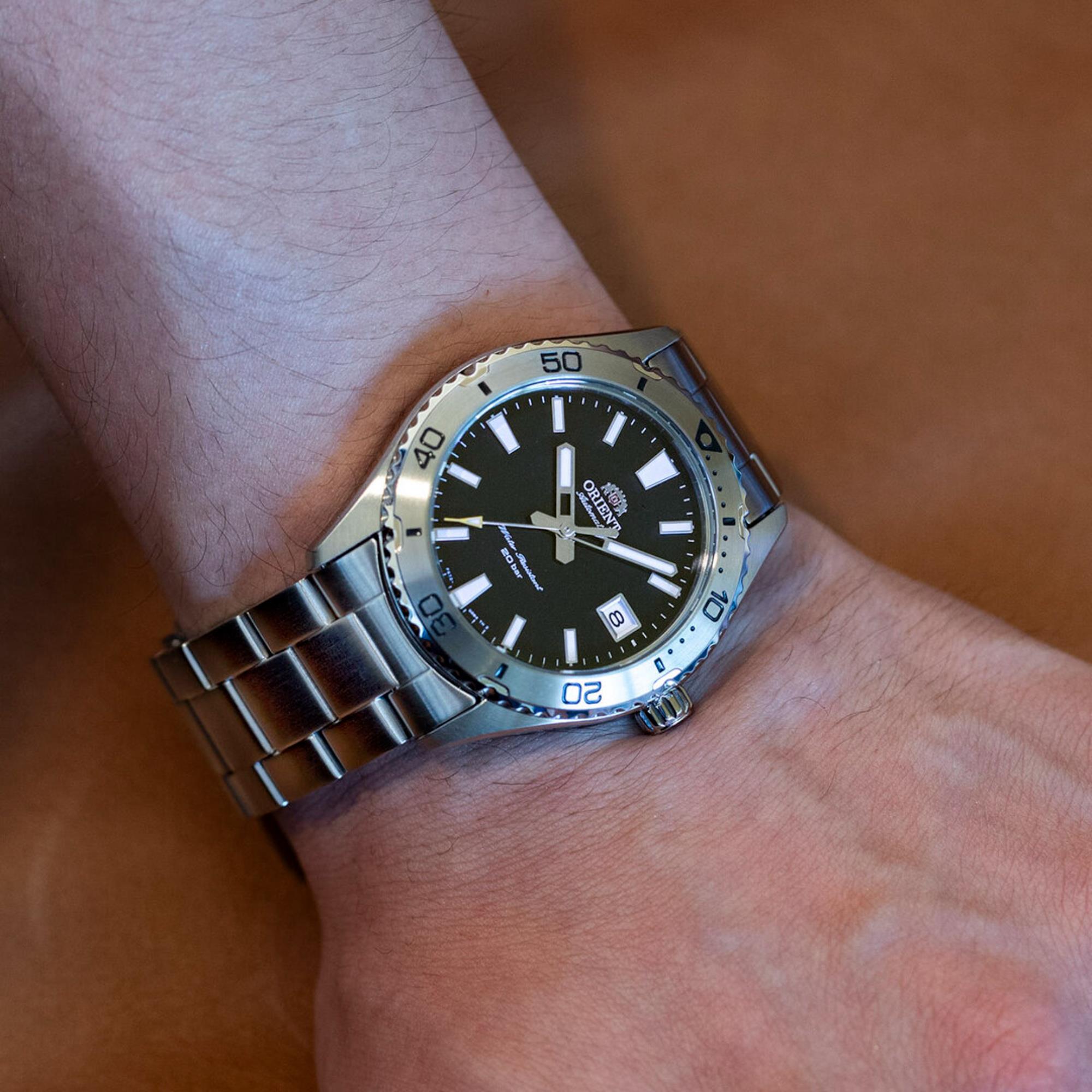 Orient Mako Mechanical Sports Black Dial Men’s Watch RA-AC0Q01B30B