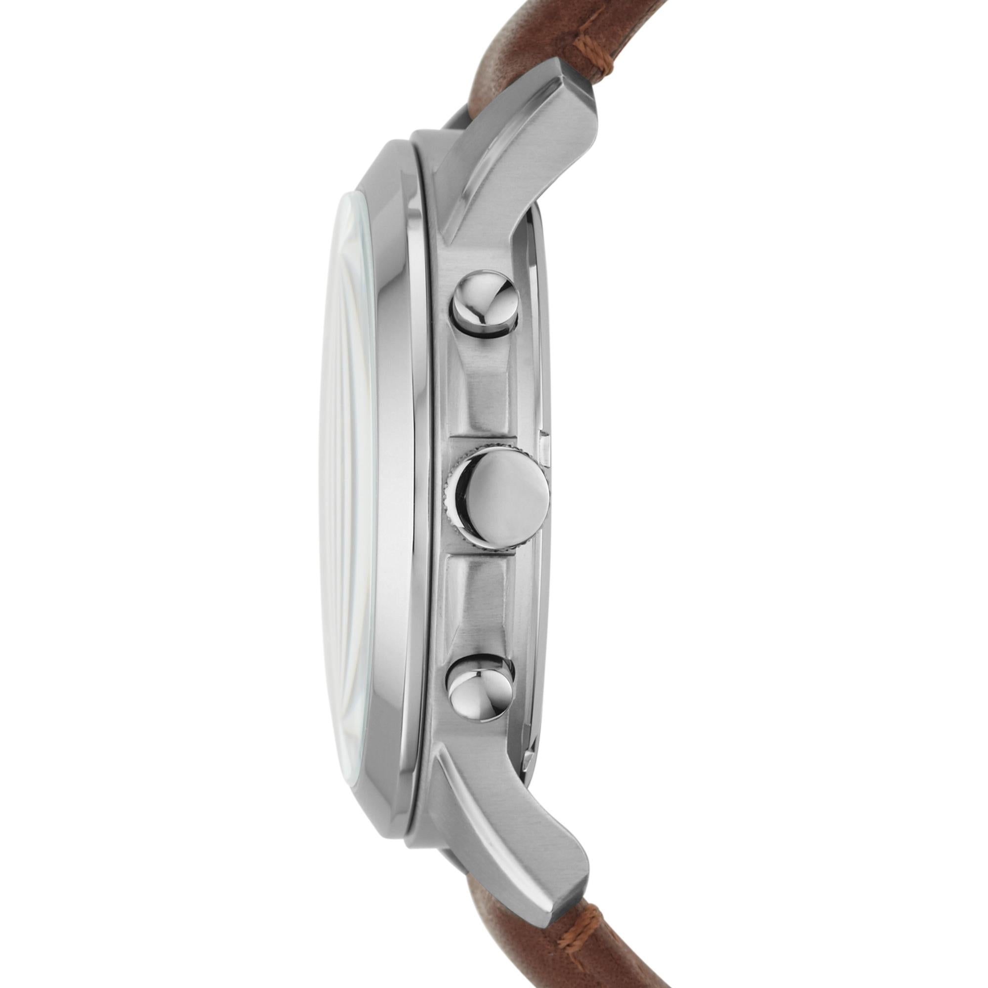 Fossil Grant Chronograph Brown Leather Black Dial Men’s Watch FS4813