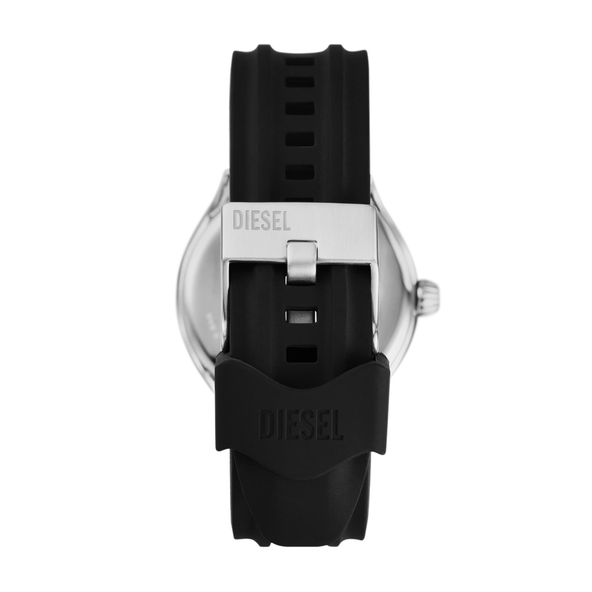 Diesel Streamline Three-Hand Blue Dial Silicone Strap Men’s Watch DZ2216