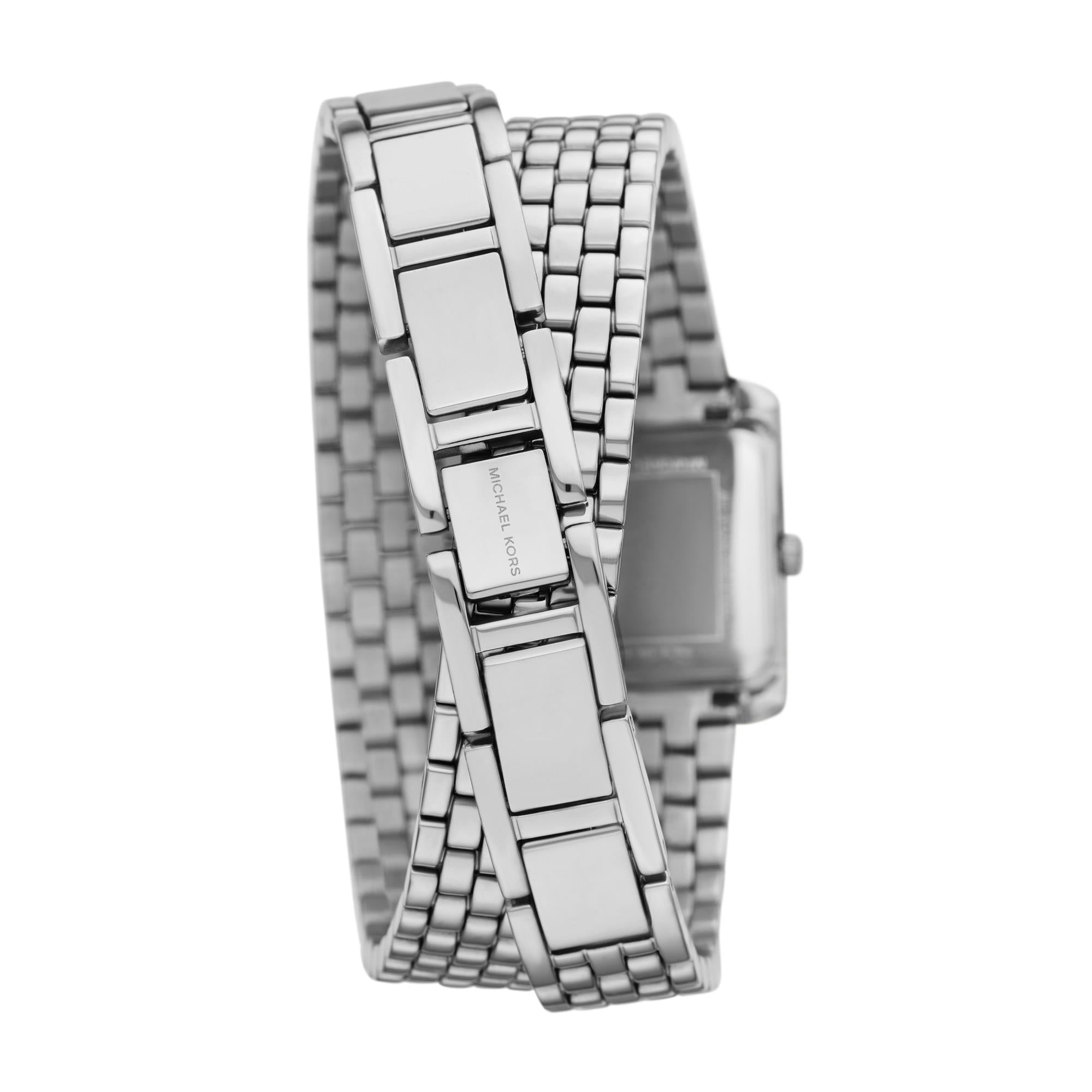 Michael Kors Emery Stainless Steel White Dial Women’s Watch MK4834