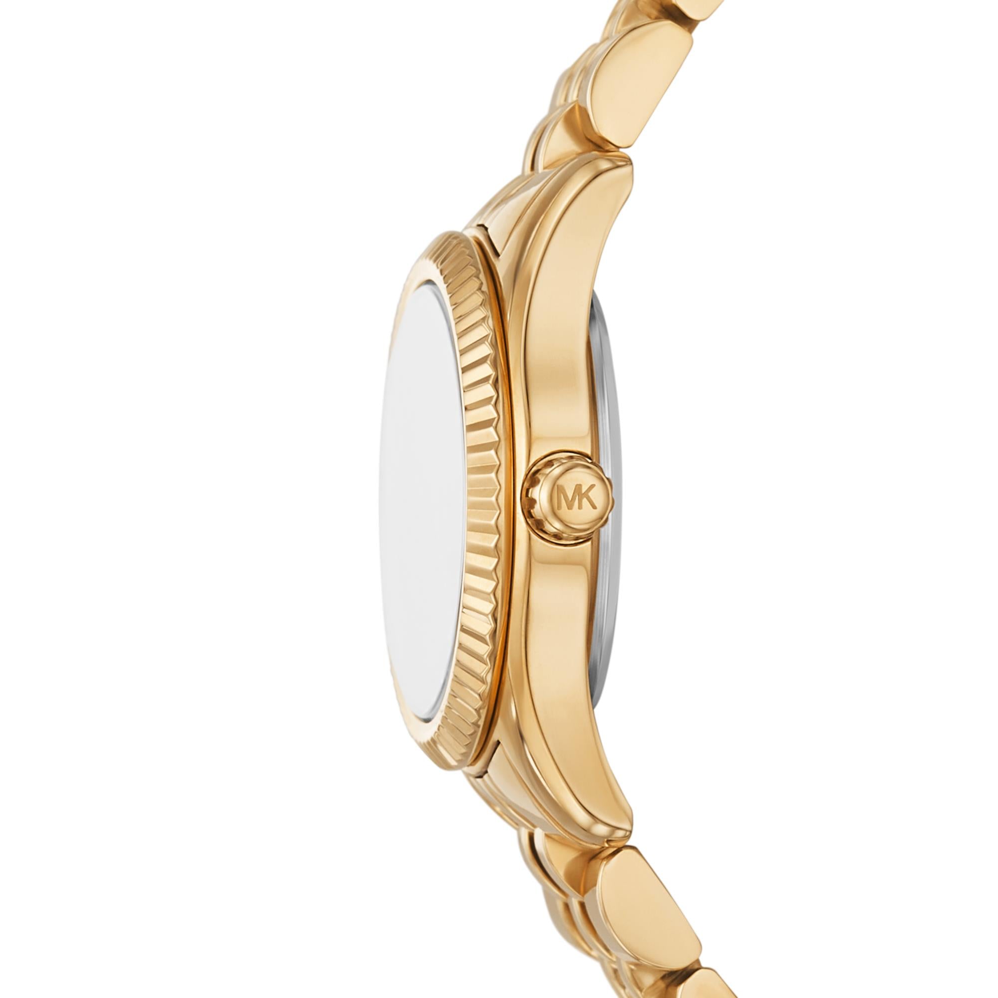 Michael Kors Lexington Gold-Tone Stainless Steel Green Dial Women’s Watch MK4842