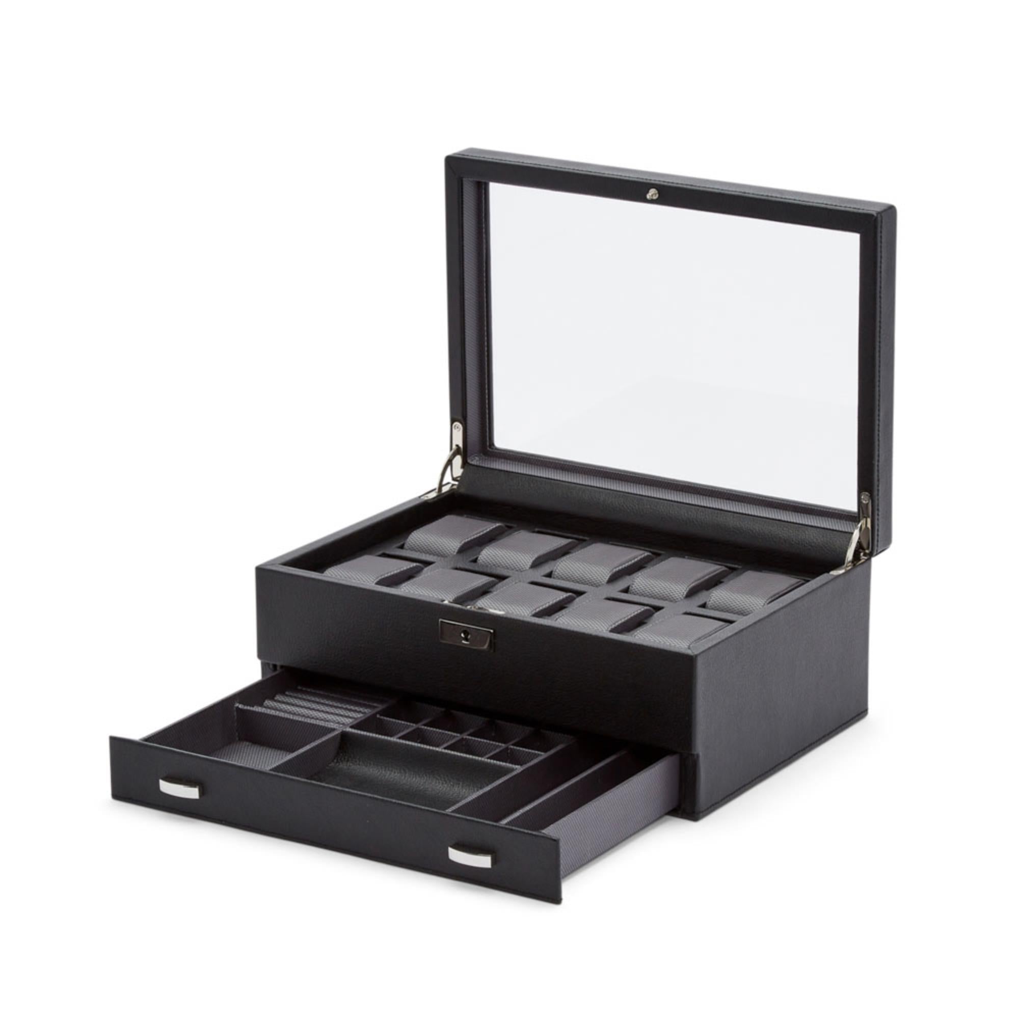 WOLF Viceroy 10 Piece Watch Box with Storage 466202