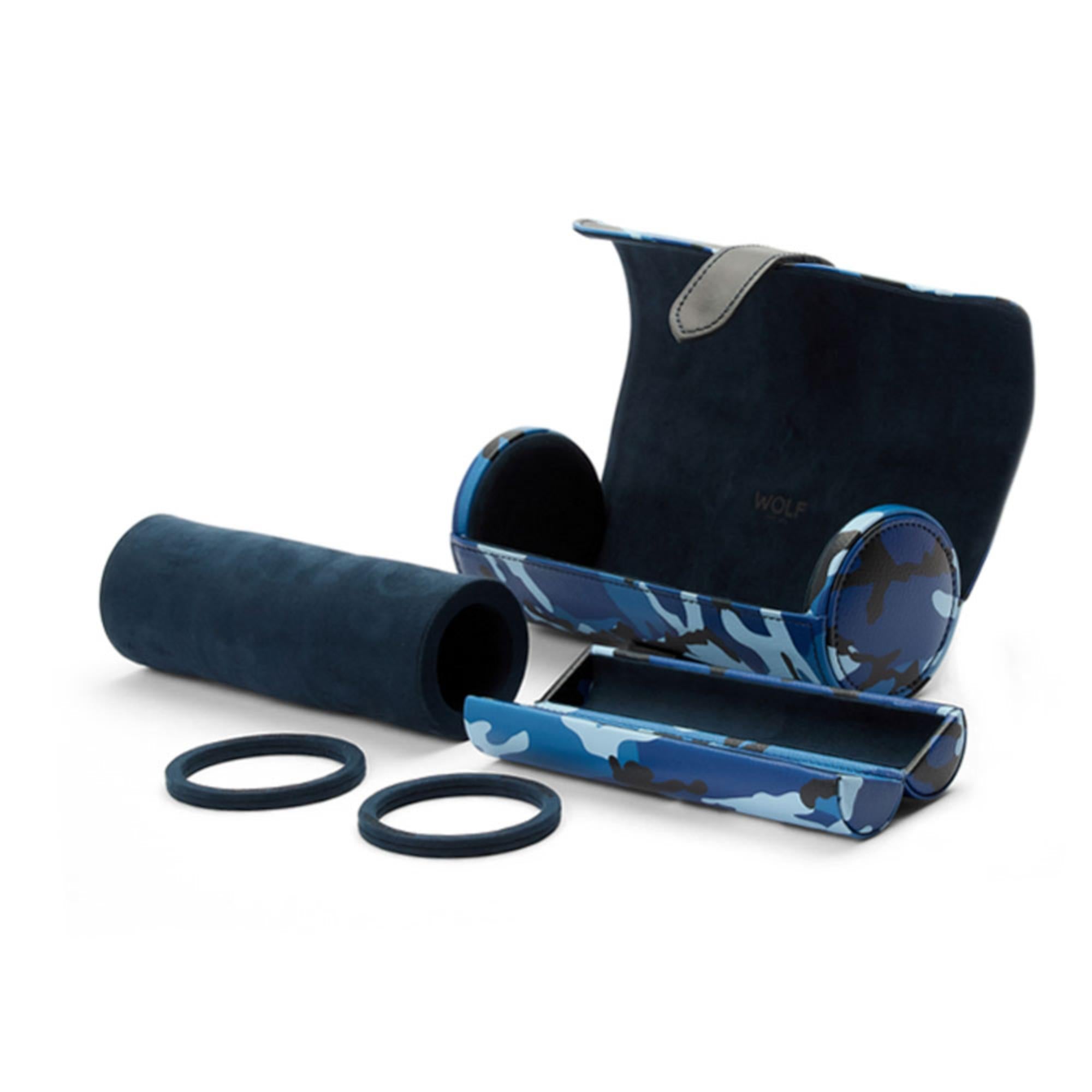 WOLF Elements Water Triple Watch Roll with Capsule Elegant Protection 665271