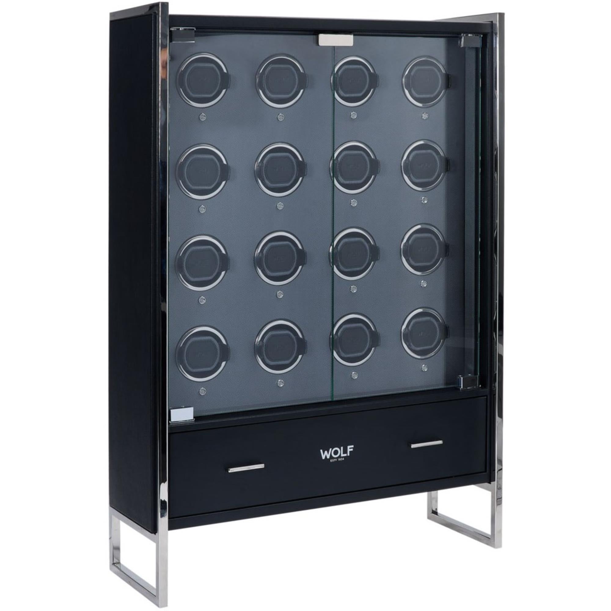 Wolf 16-Piece Watch Winder Cabinet 466702