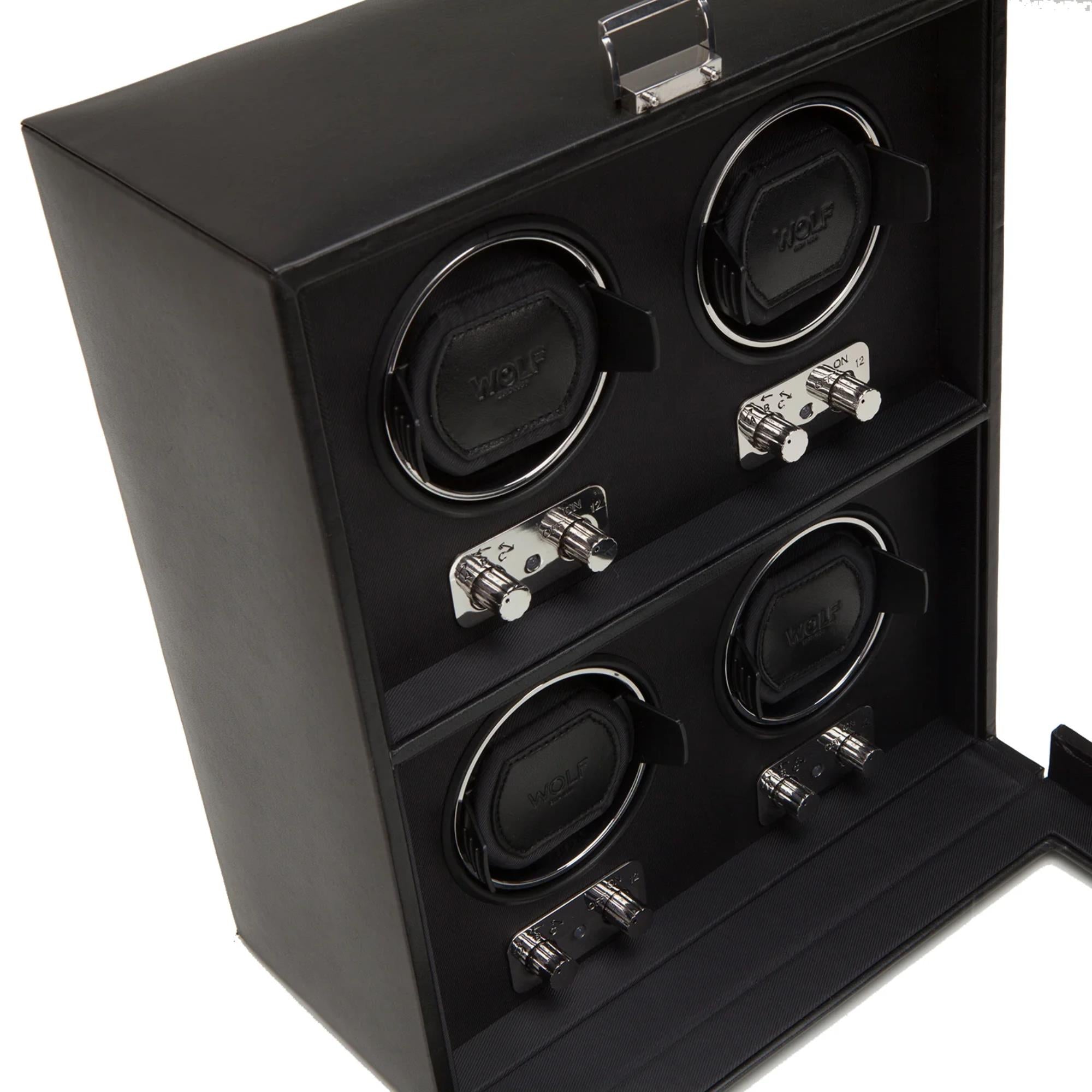 Wolf Heritage 4-Piece Watch Winder 270602