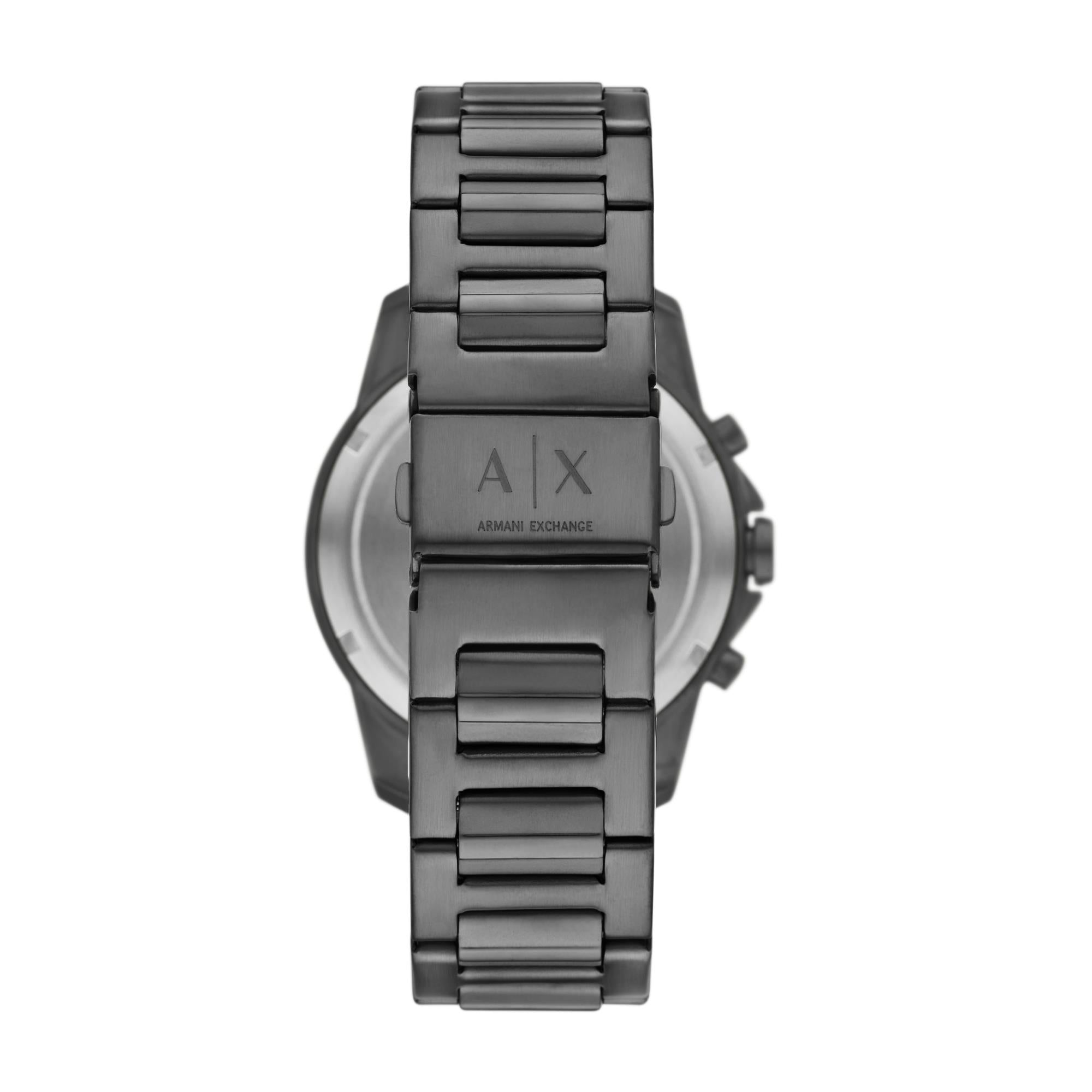Armani Exchange Chronograph Gunmetal Stainless Steel Black Dial Men’s Watch AX1765