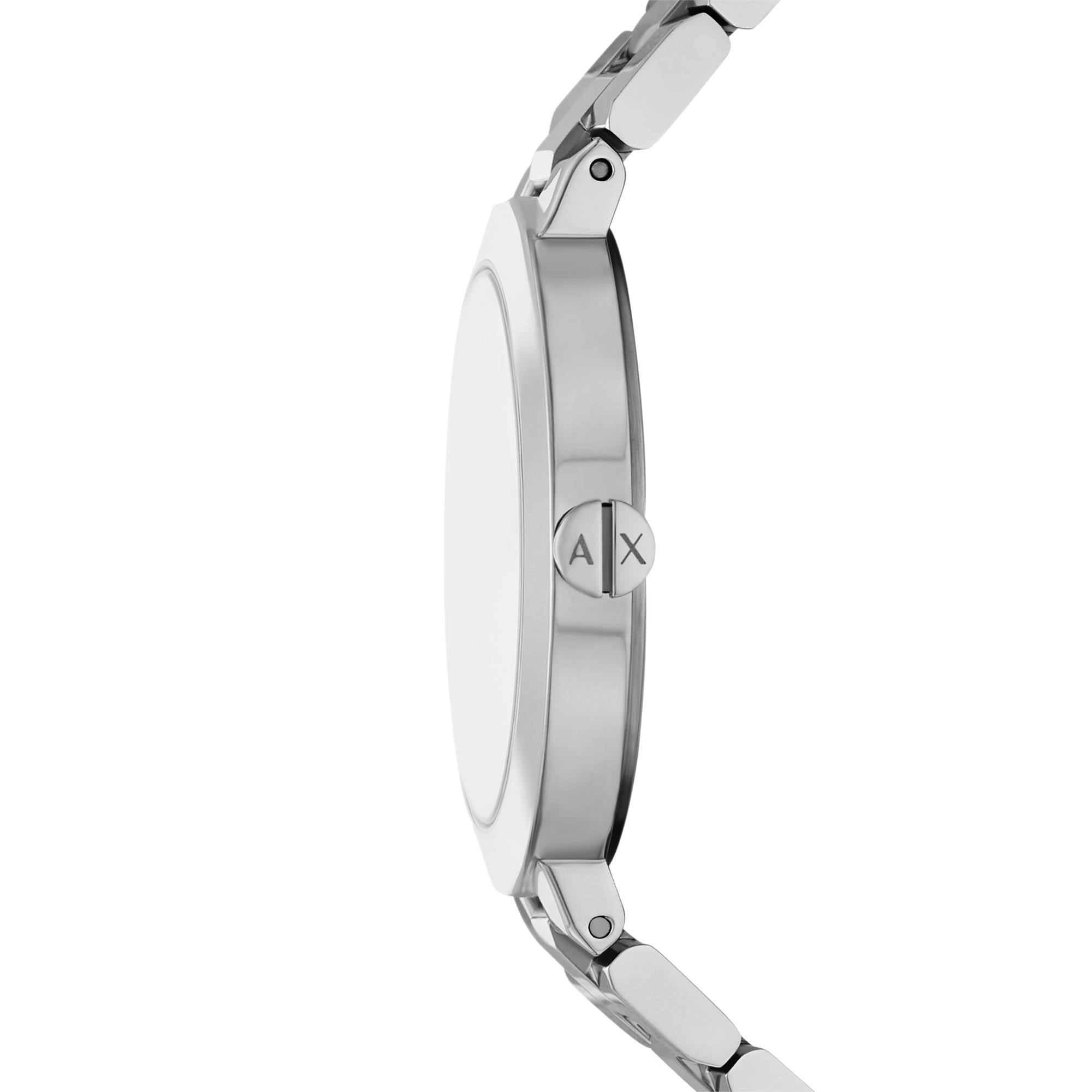 Armani Exchange Two-Hand Silver Dial Stainless Steel Women’s Watch AX5170