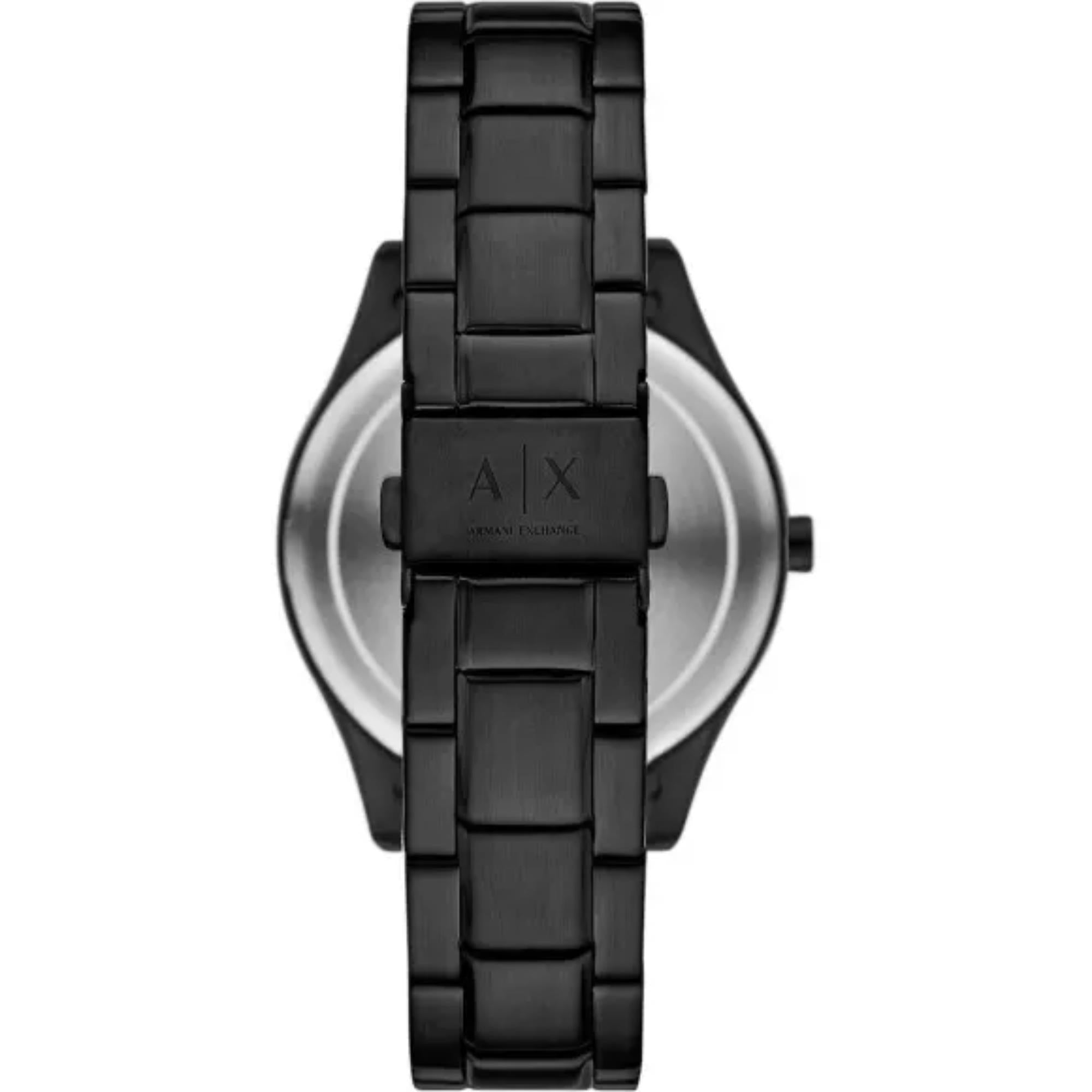 Armani Exchange Multifunction Black Dial Stainless Steel Strap Men’s Watch Gift Set AX7160SET