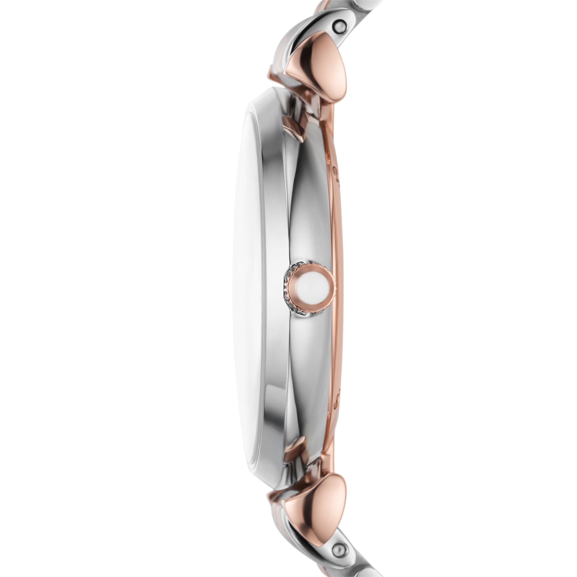 Emporio Armani Two-Tone Silver Dial Women's Watch AR11537