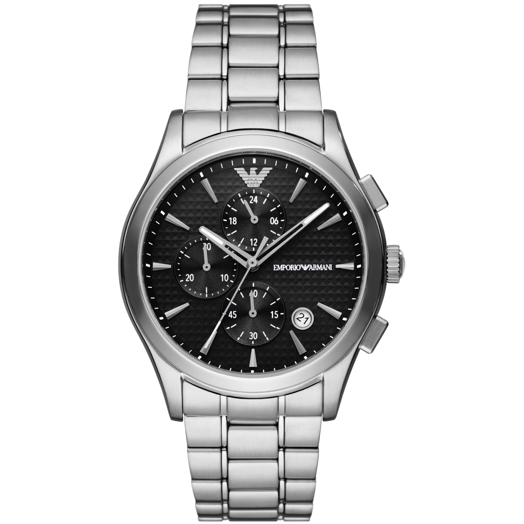 Emporio Armani Chronograph Stainless Steel Black Dial Men’s Watch AR11602