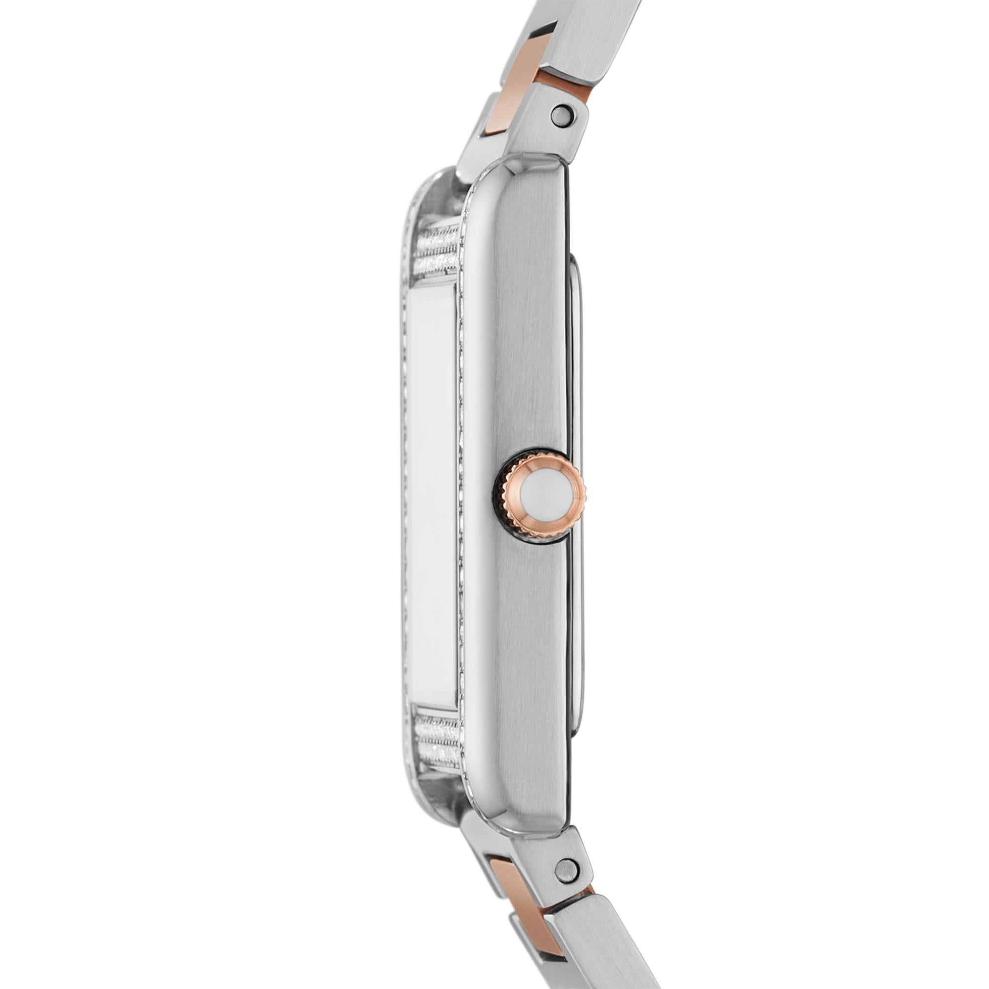 Emporio Armani Genni Two-Tone Stainless Steel Mother-of-Pearl Dial Women's Watch AR11626