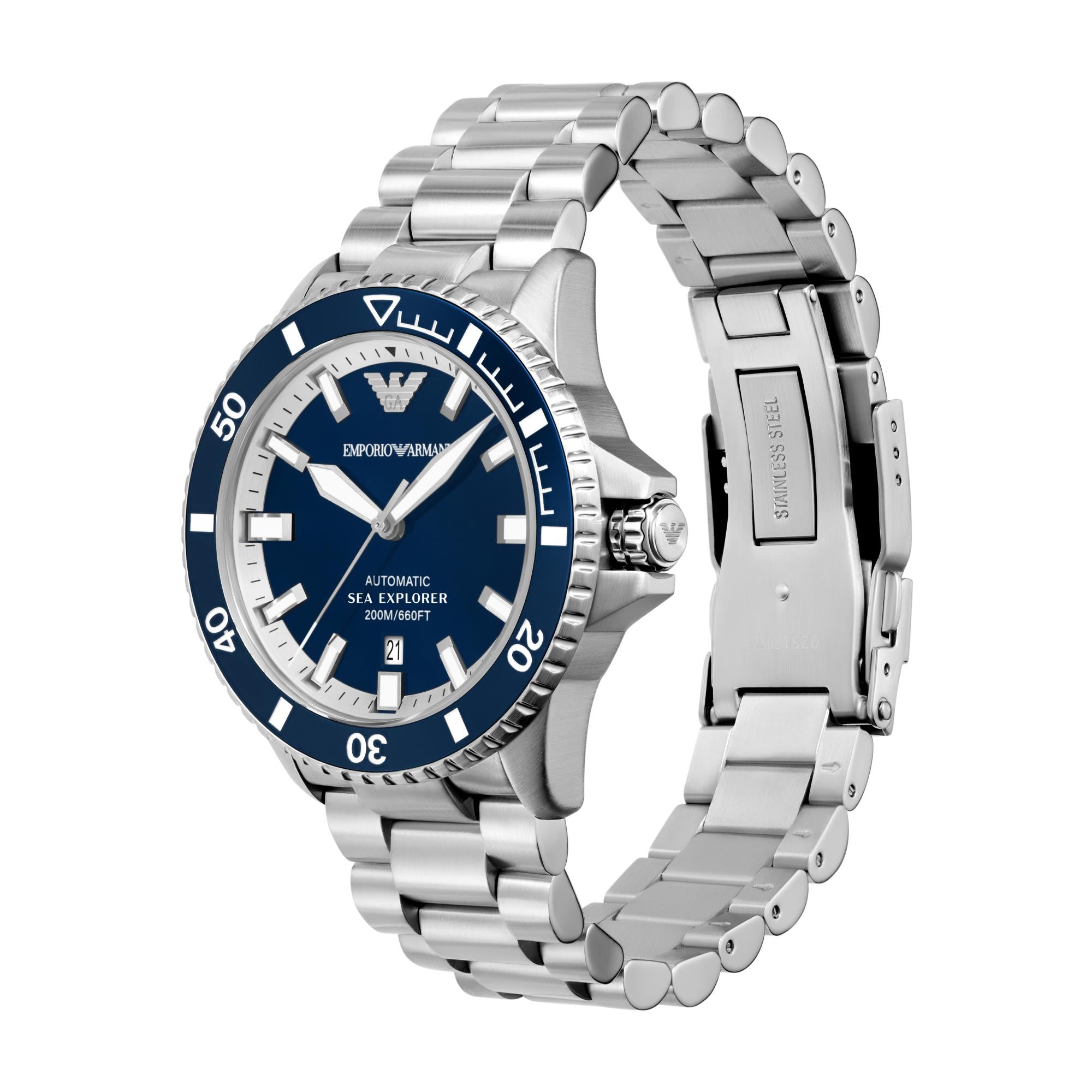 Emporio Armani Sea Explorer Automatic Stainless Steel Men's Watch AR60079