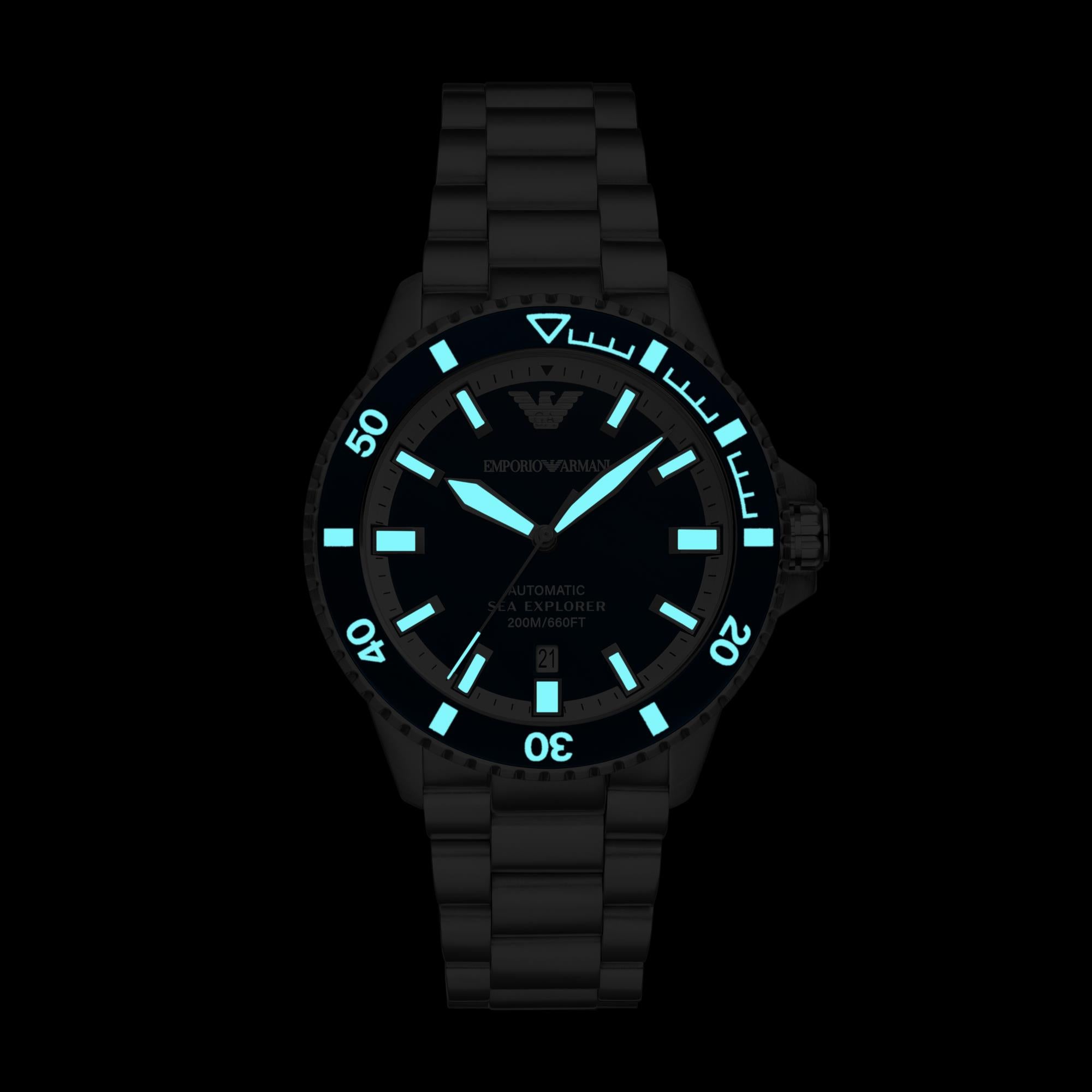 Emporio Armani Sea Explorer Automatic Stainless Steel Men's Watch AR60079