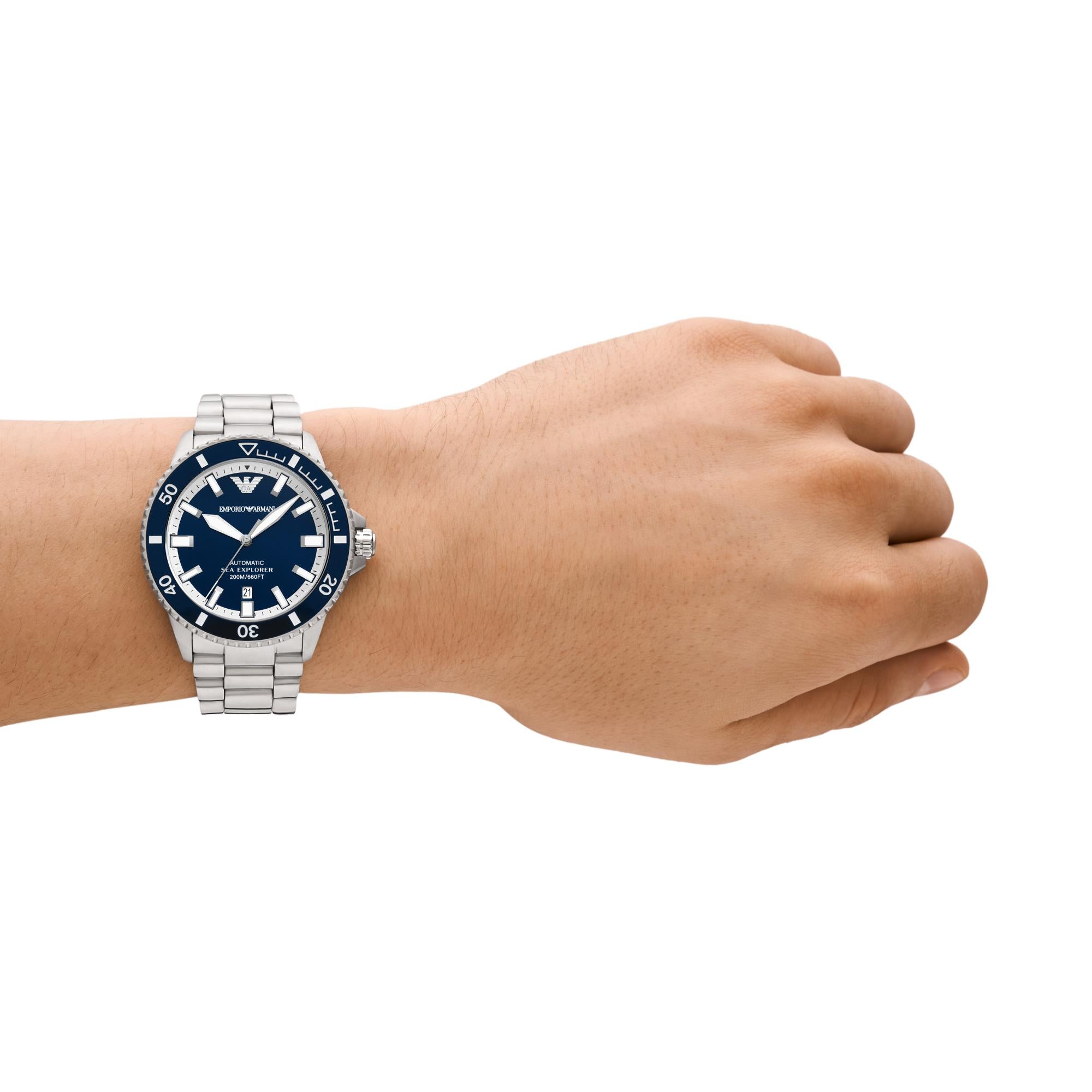 Emporio Armani Sea Explorer Automatic Stainless Steel Men's Watch AR60079